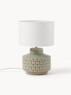 Petite lampe à poser en céramique Karle - Beige, gris