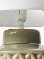 Petite lampe à poser en céramique Karle - Beige, gris