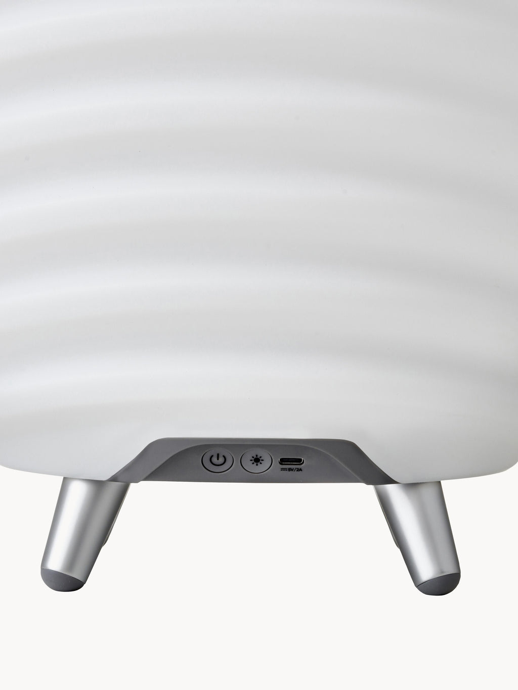 Lampe de jardin LED mobile avec haut-parleur et refroidisseur de bouteille Radley - Blanc, brun
