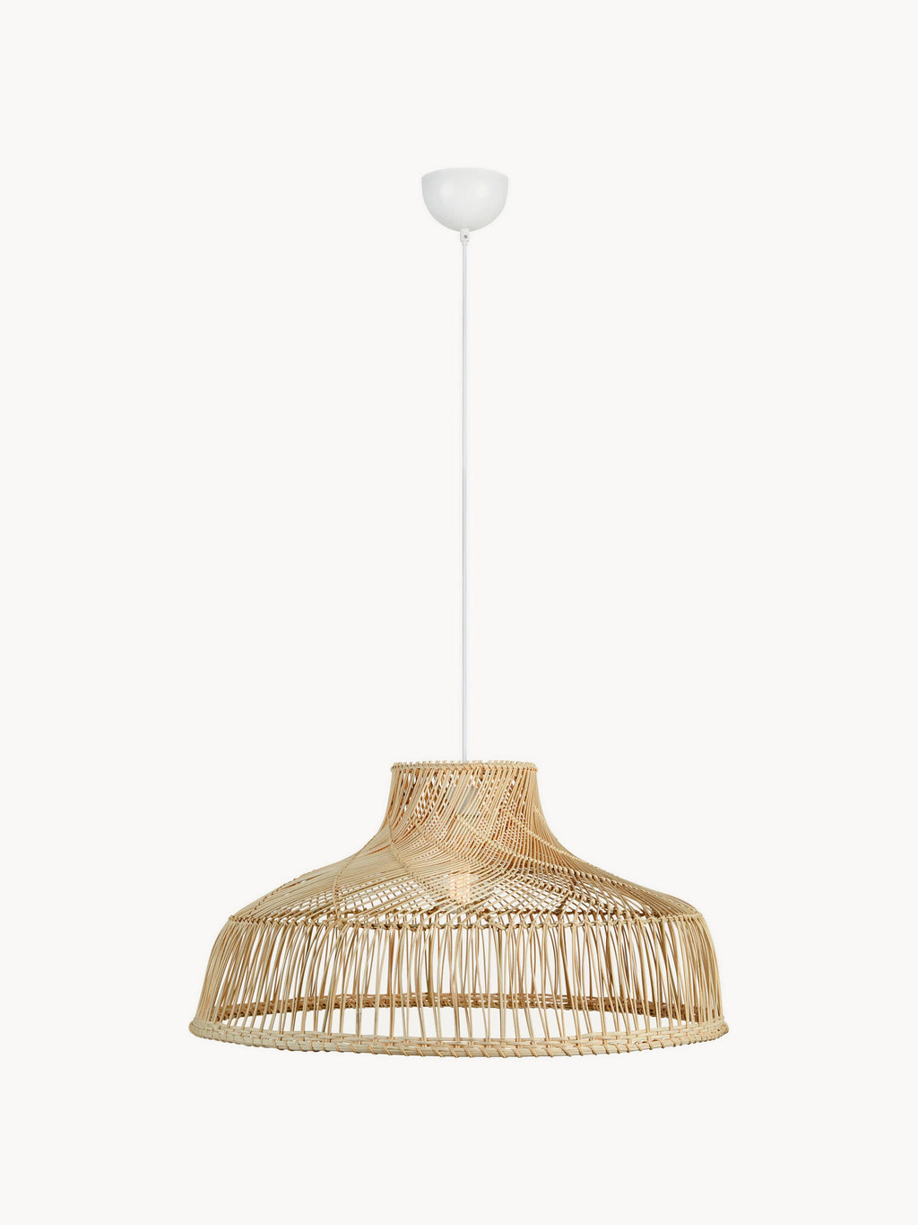 Grande suspension en rotin Vero - Brun clair