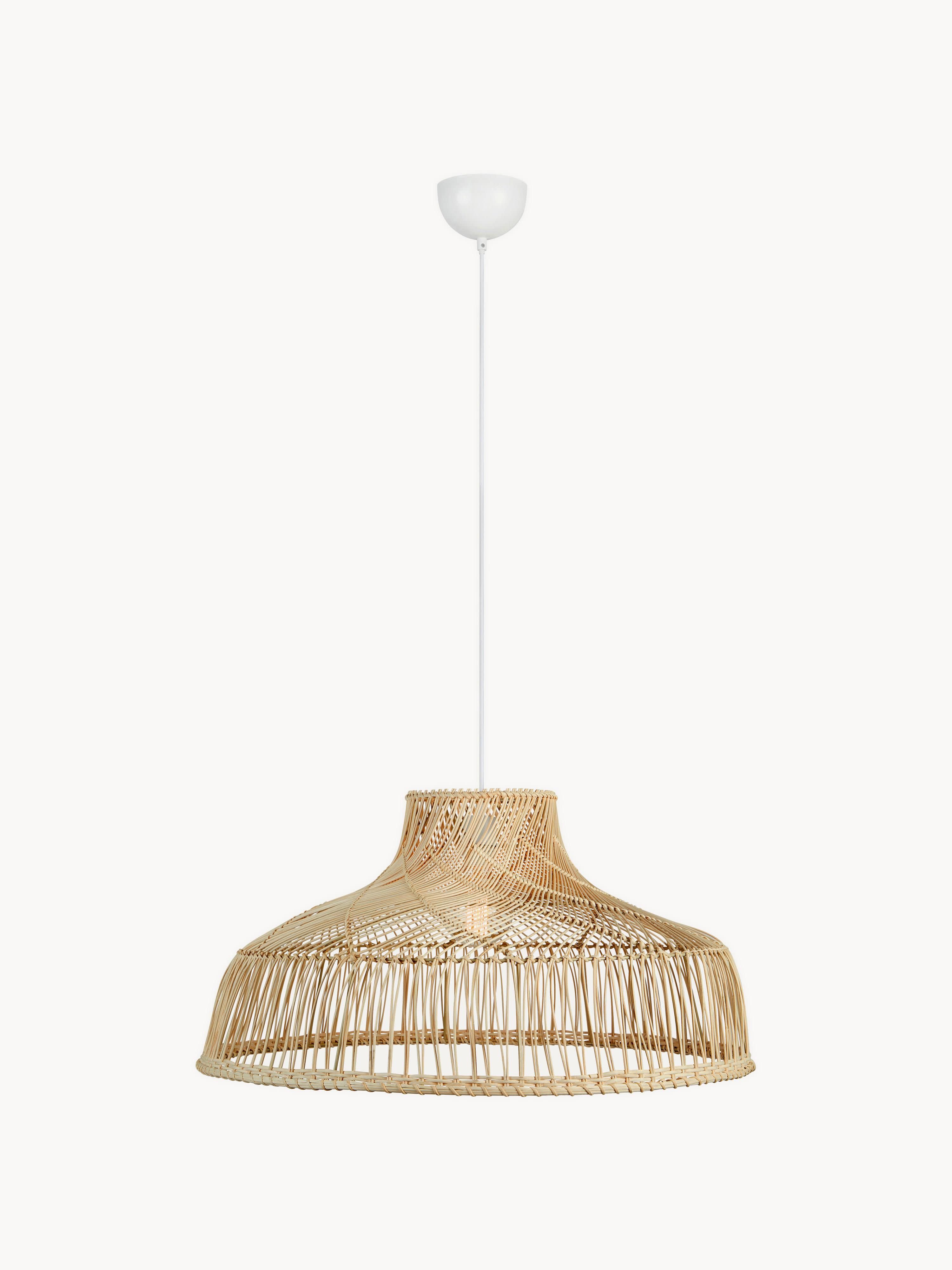 Grande suspension en rotin Vero - Brun clair