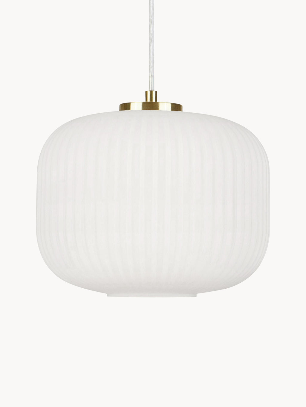 Petite suspension en verre Valter - Blanc