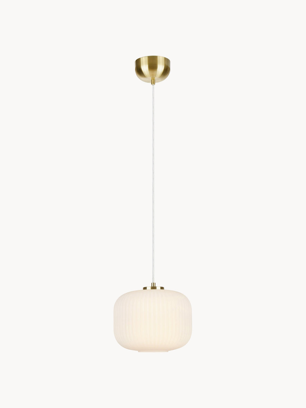 Petite suspension en verre Valter - Blanc