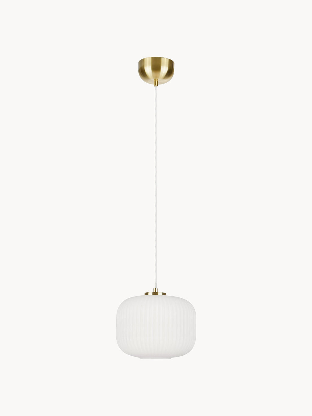 Petite suspension en verre Valter - Blanc