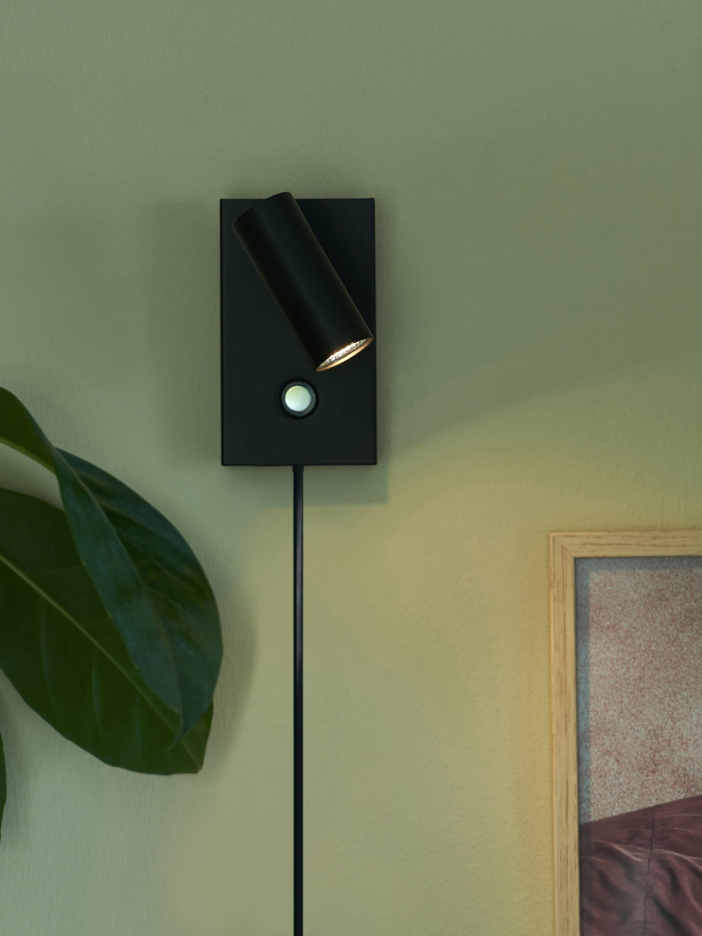 Petite applique LED à intensité variable Perry - Noir
