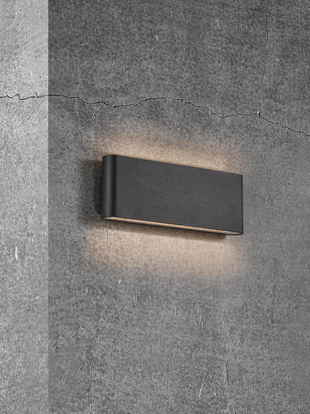 Applique murale LED d'extérieur Gjermund - Noir
