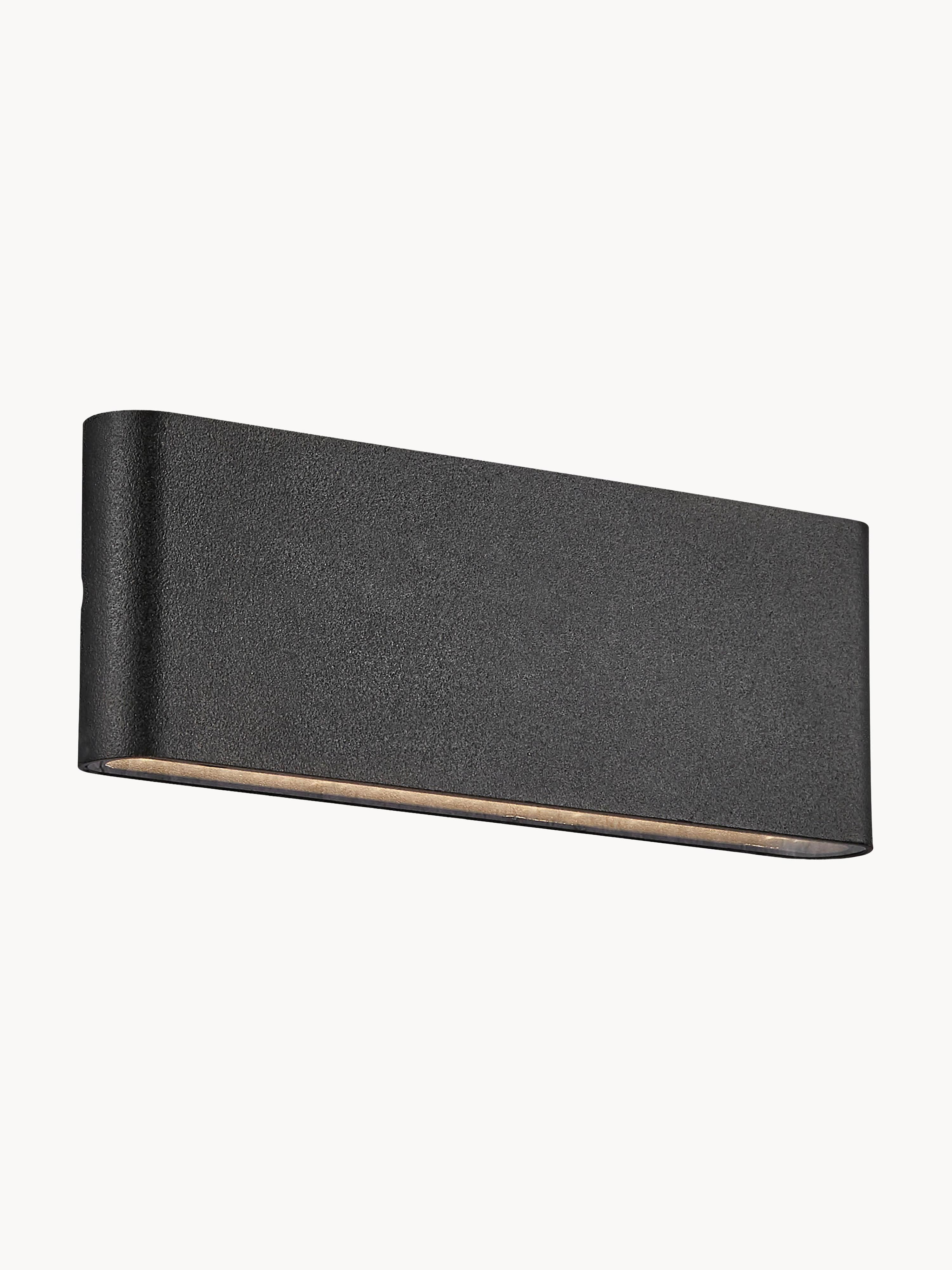 Applique murale LED d'extérieur Gjermund - Noir
