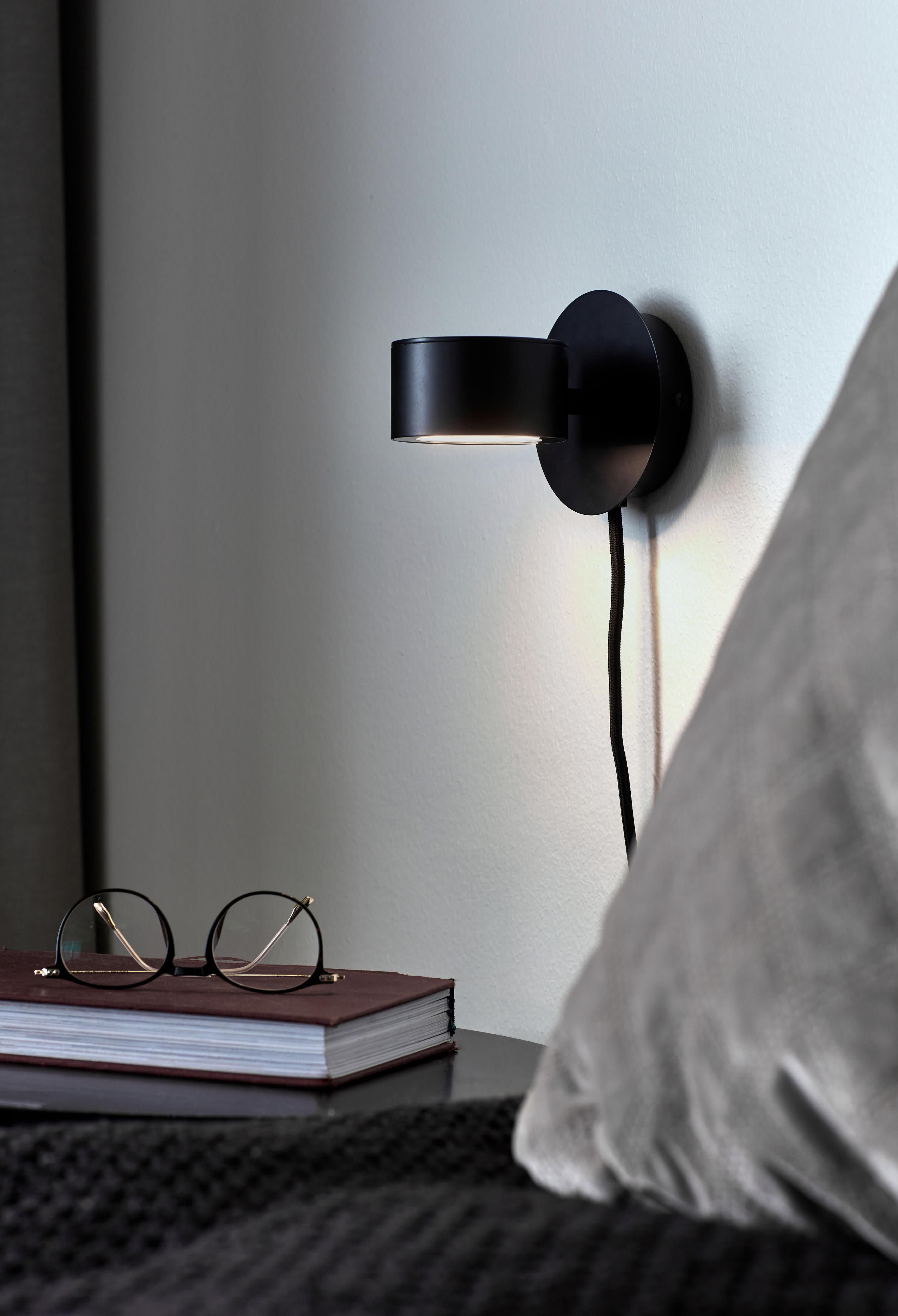 Petite applique murale LED Auberon - Noir