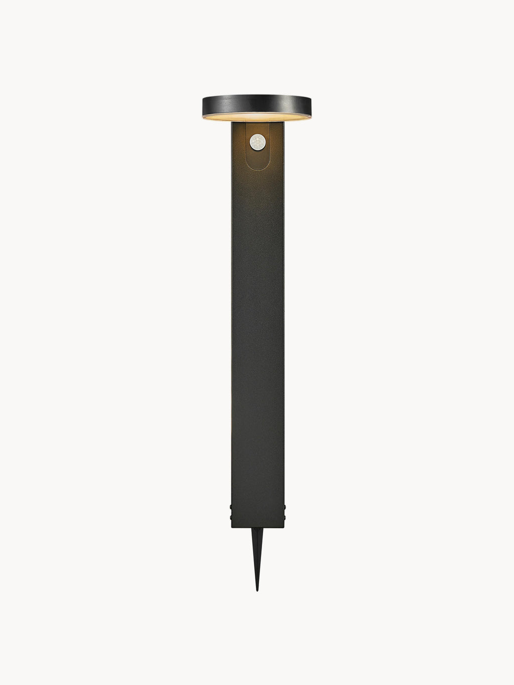 Borne lumineuse solaire avec détecteur de mouvement Rami - Noir