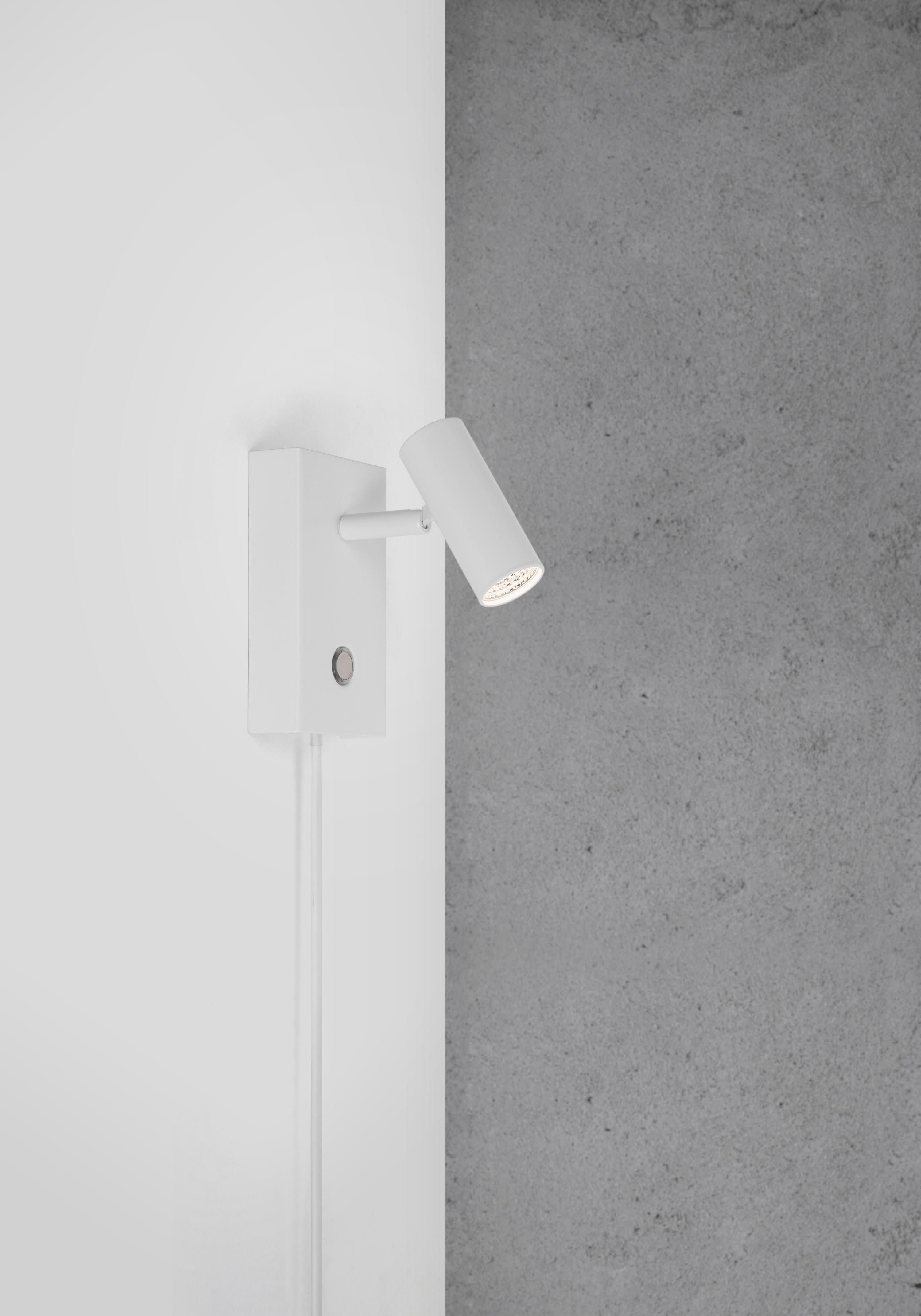 Petite applique LED Perry, intensité ajustable - Blanc