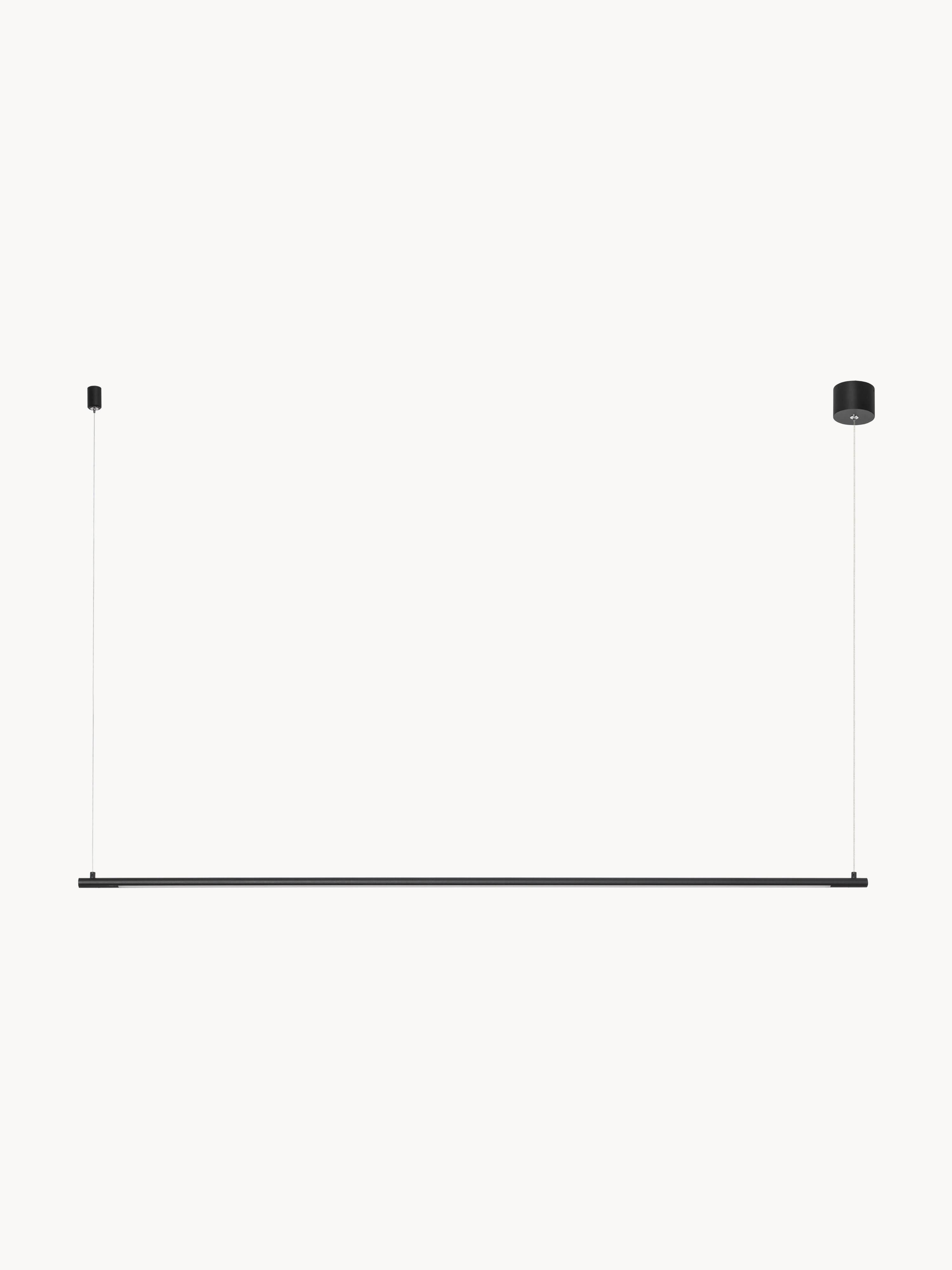 Grande suspension LED moderne Jenni - Noir