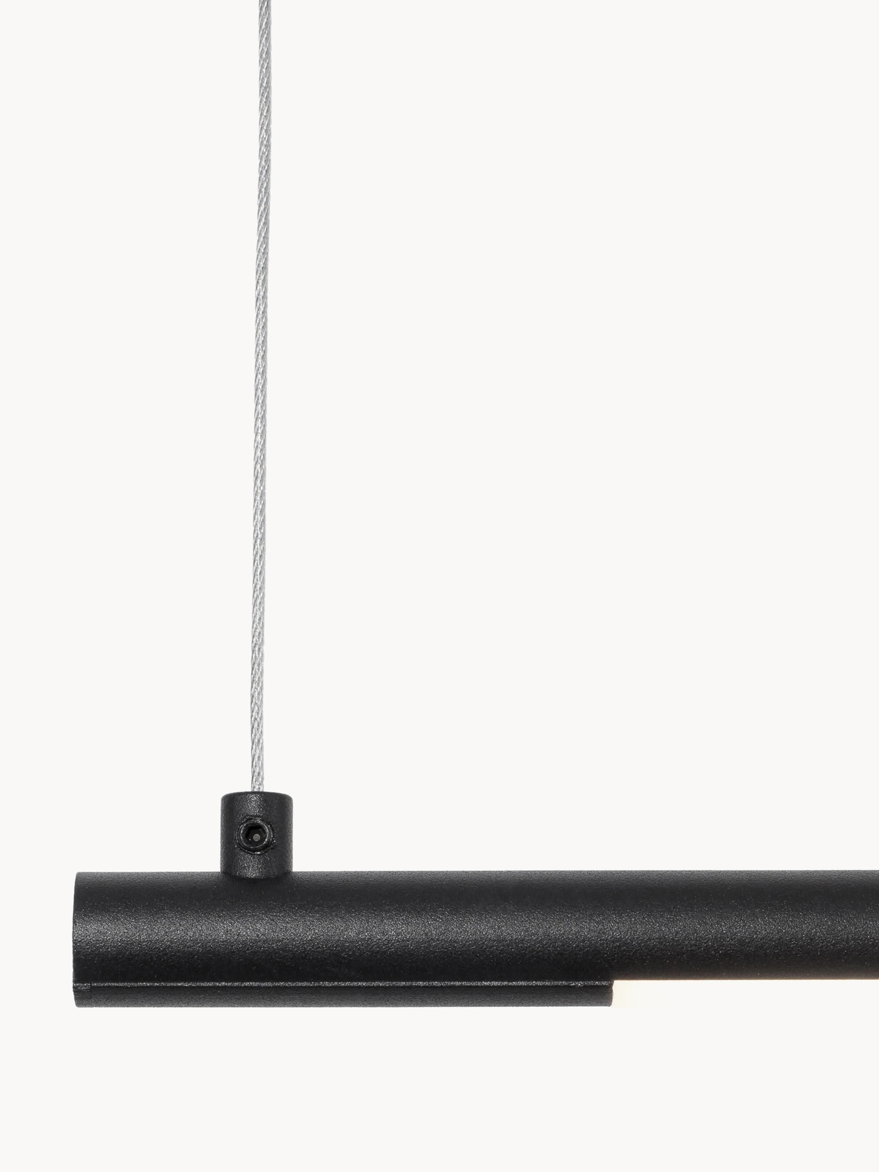Grande suspension LED moderne Jenni - Noir