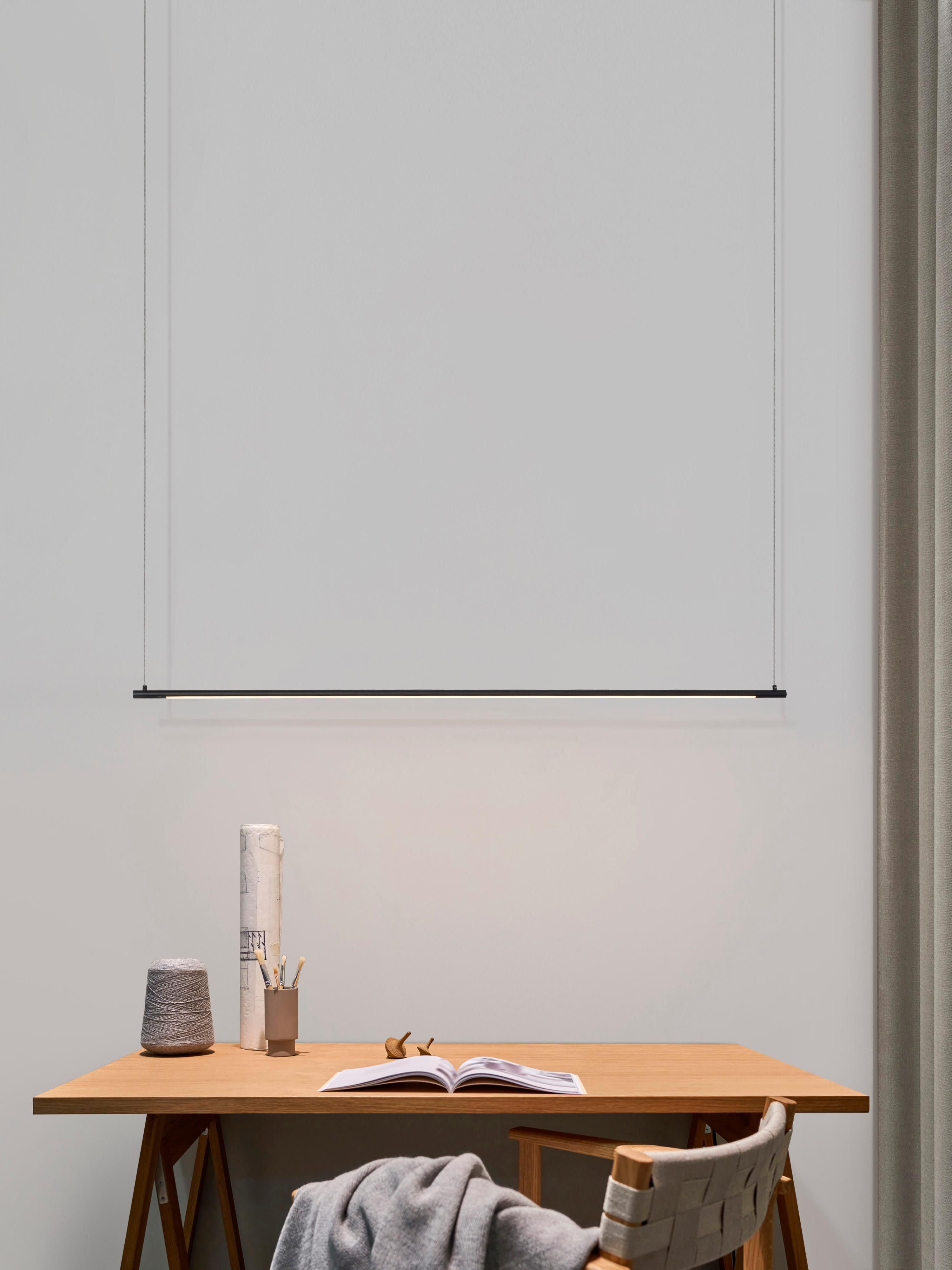 Grande suspension LED moderne Jenni - Noir