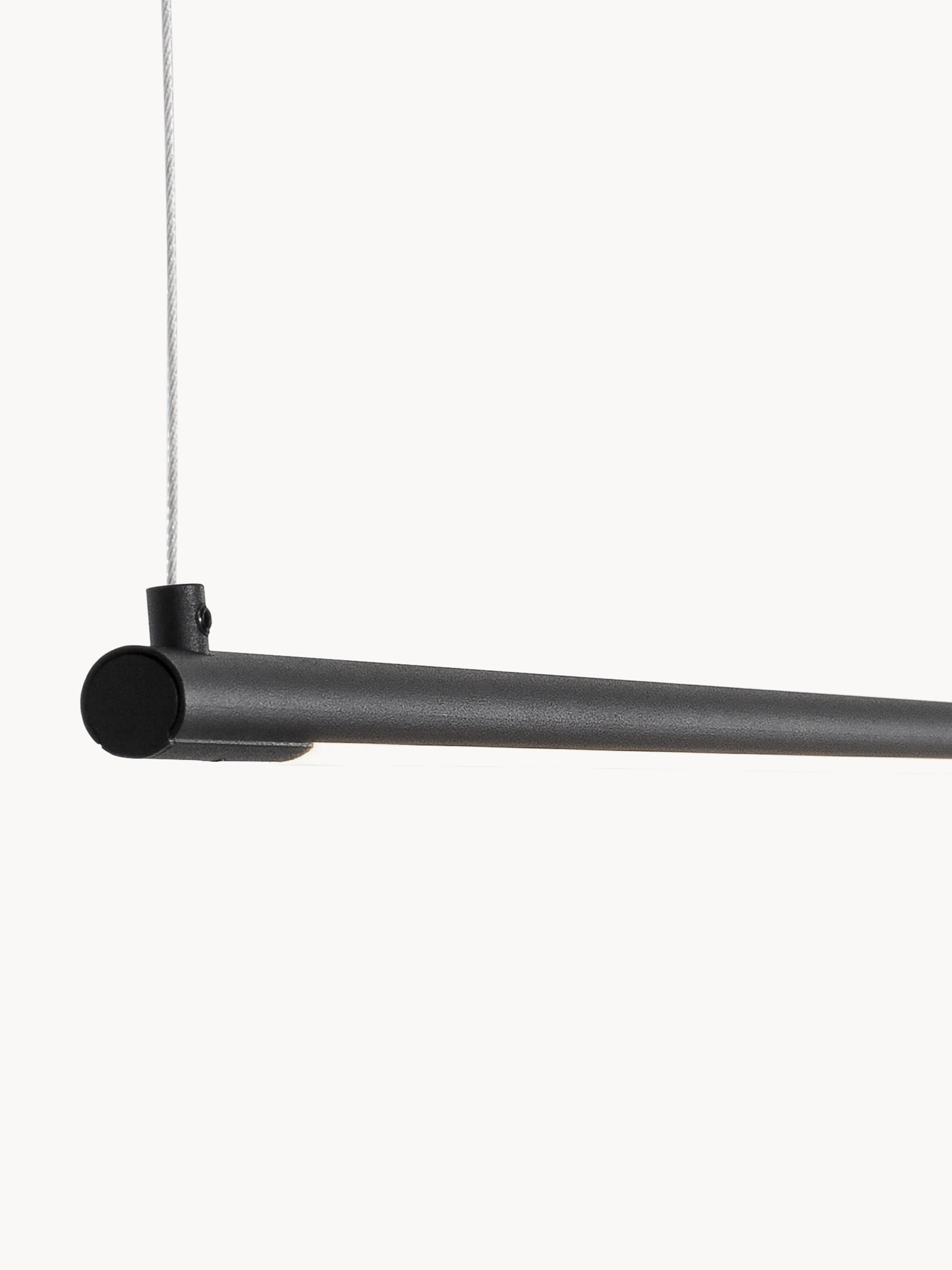 Grande suspension LED moderne Jenni - Noir