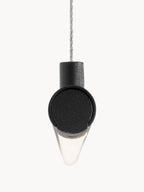 Grande suspension LED moderne Jenni - Noir