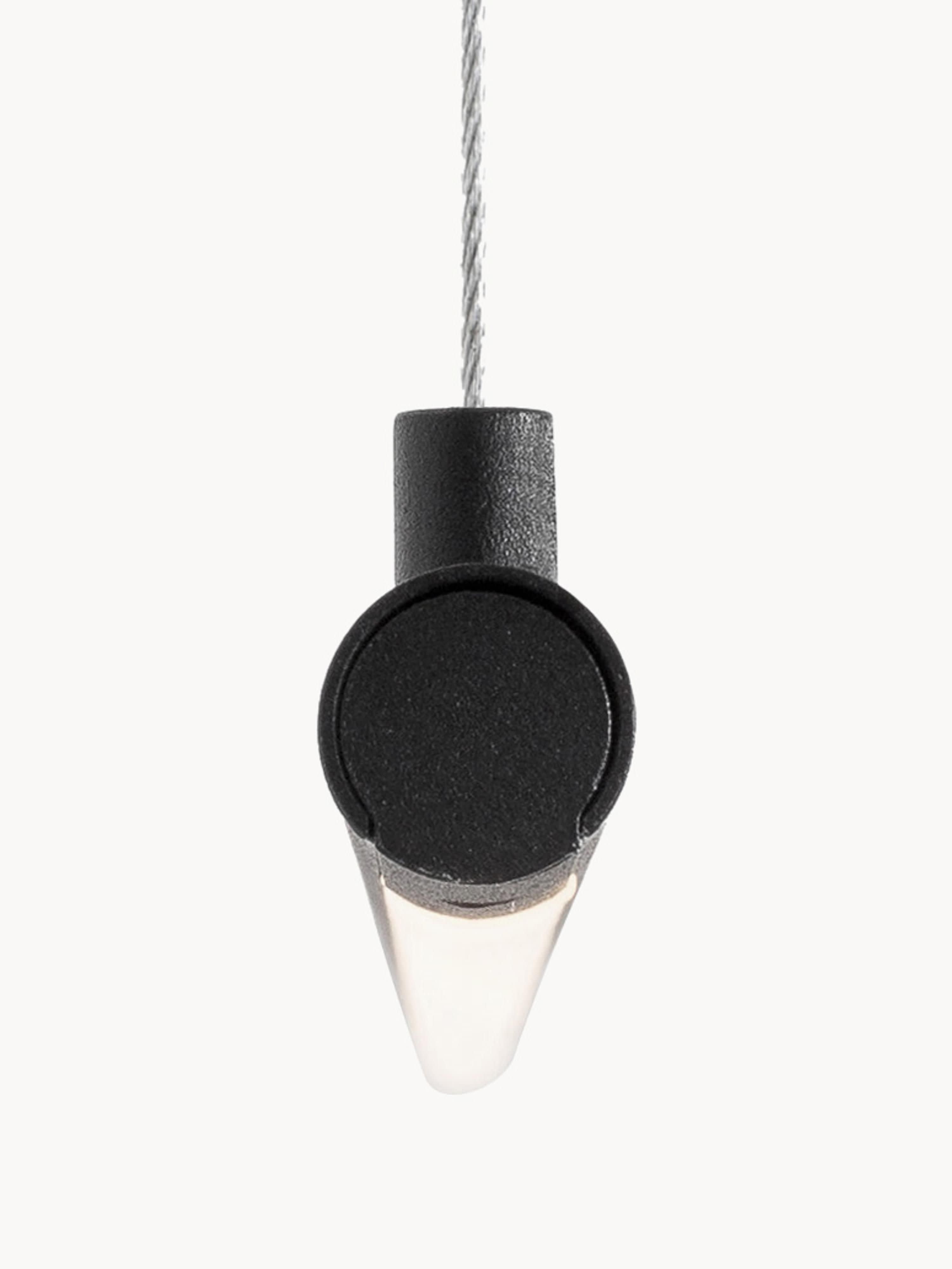 Grande suspension LED moderne Jenni - Noir