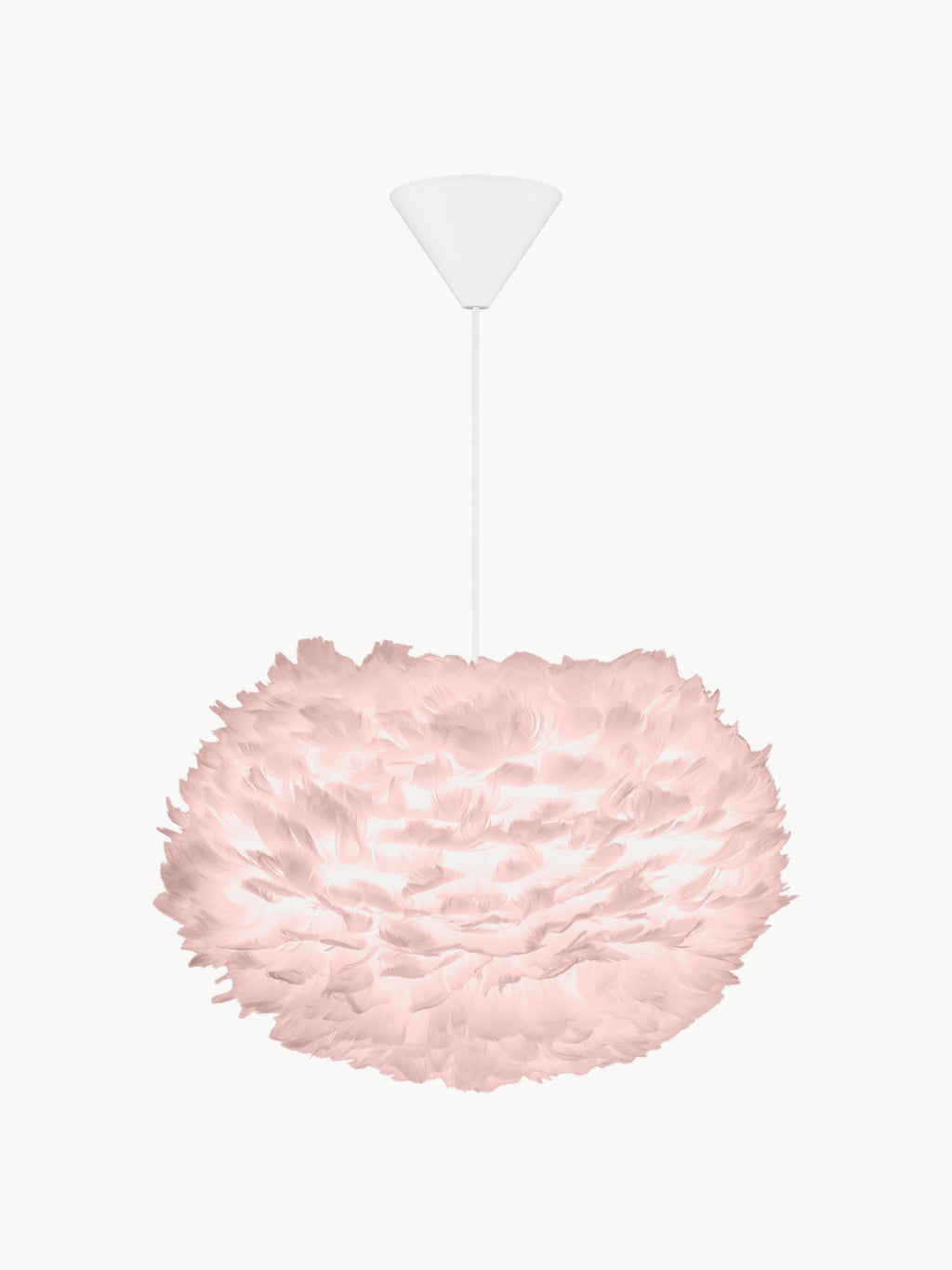 Suspension en plumes Bjalfi - Rose pâle