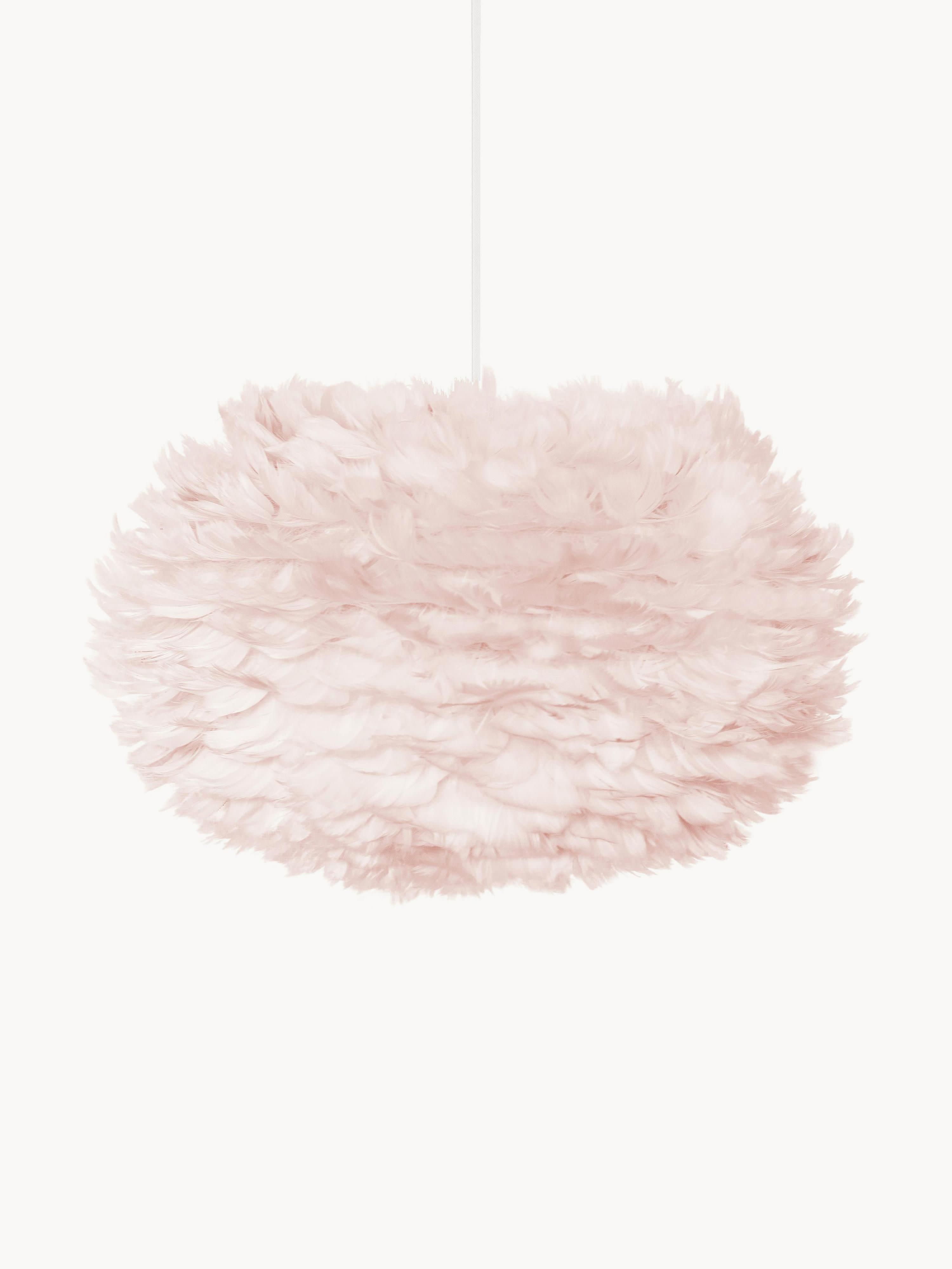Suspension en plumes Bjalfi - Rose pâle