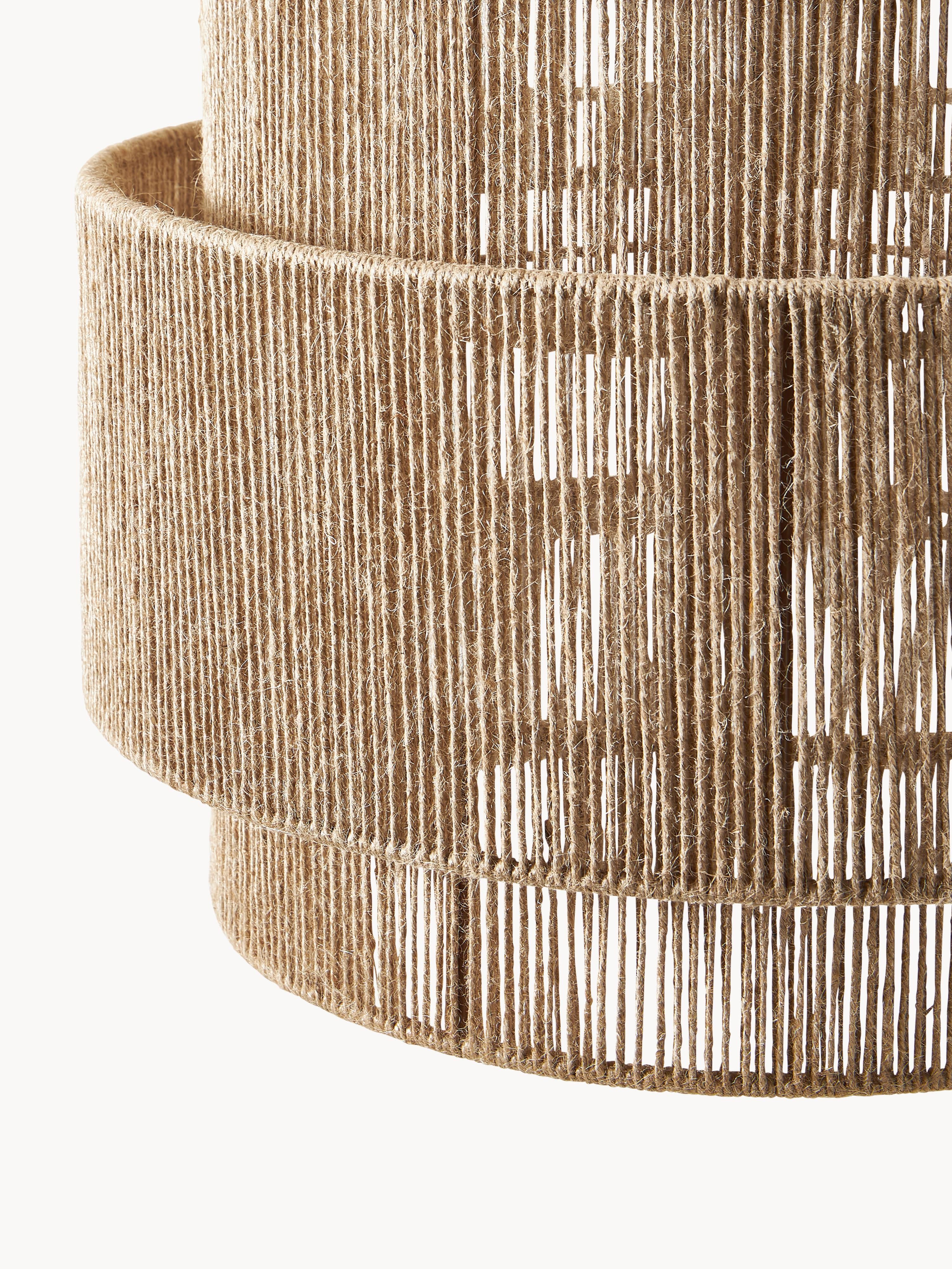 Suspension en jute James - Brun clair
