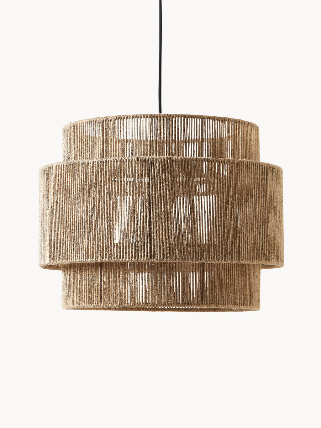 Suspension en jute James - Brun clair