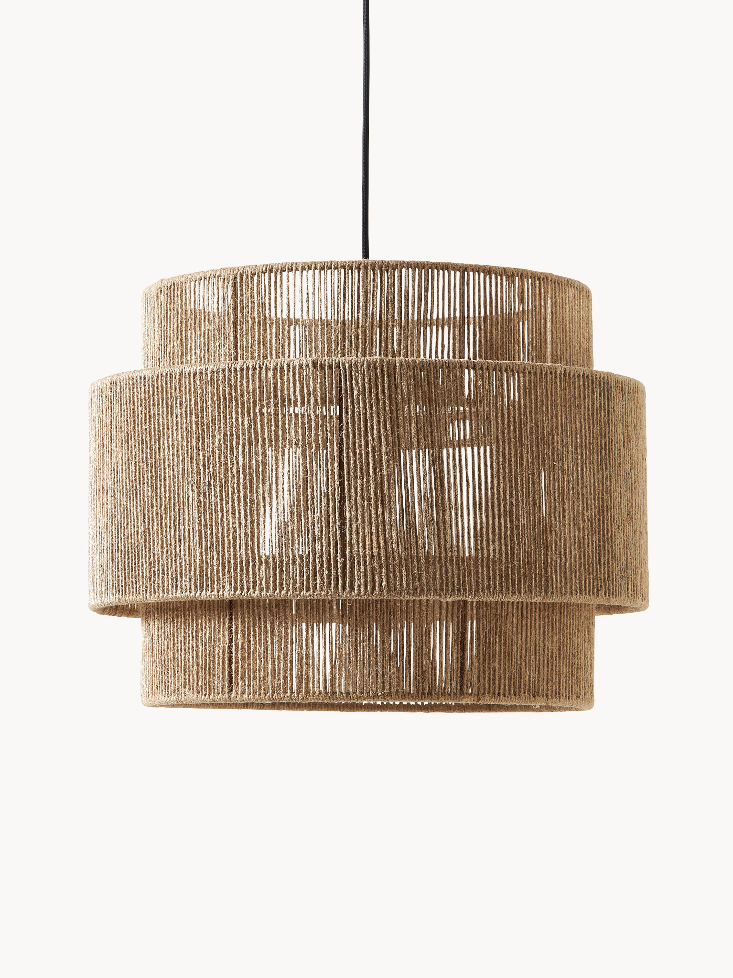 Suspension en jute James - Brun clair