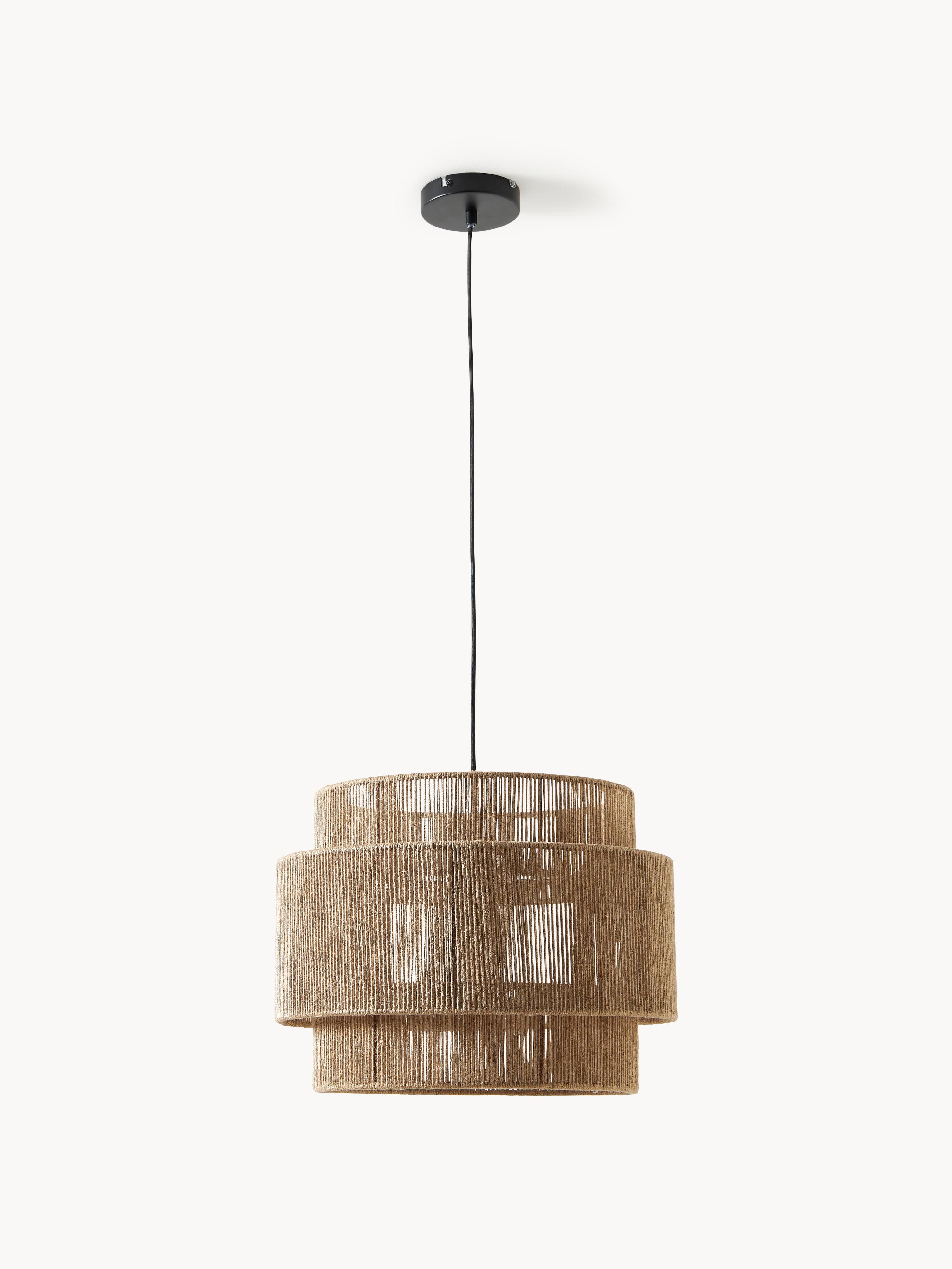 Suspension en jute James - Brun clair