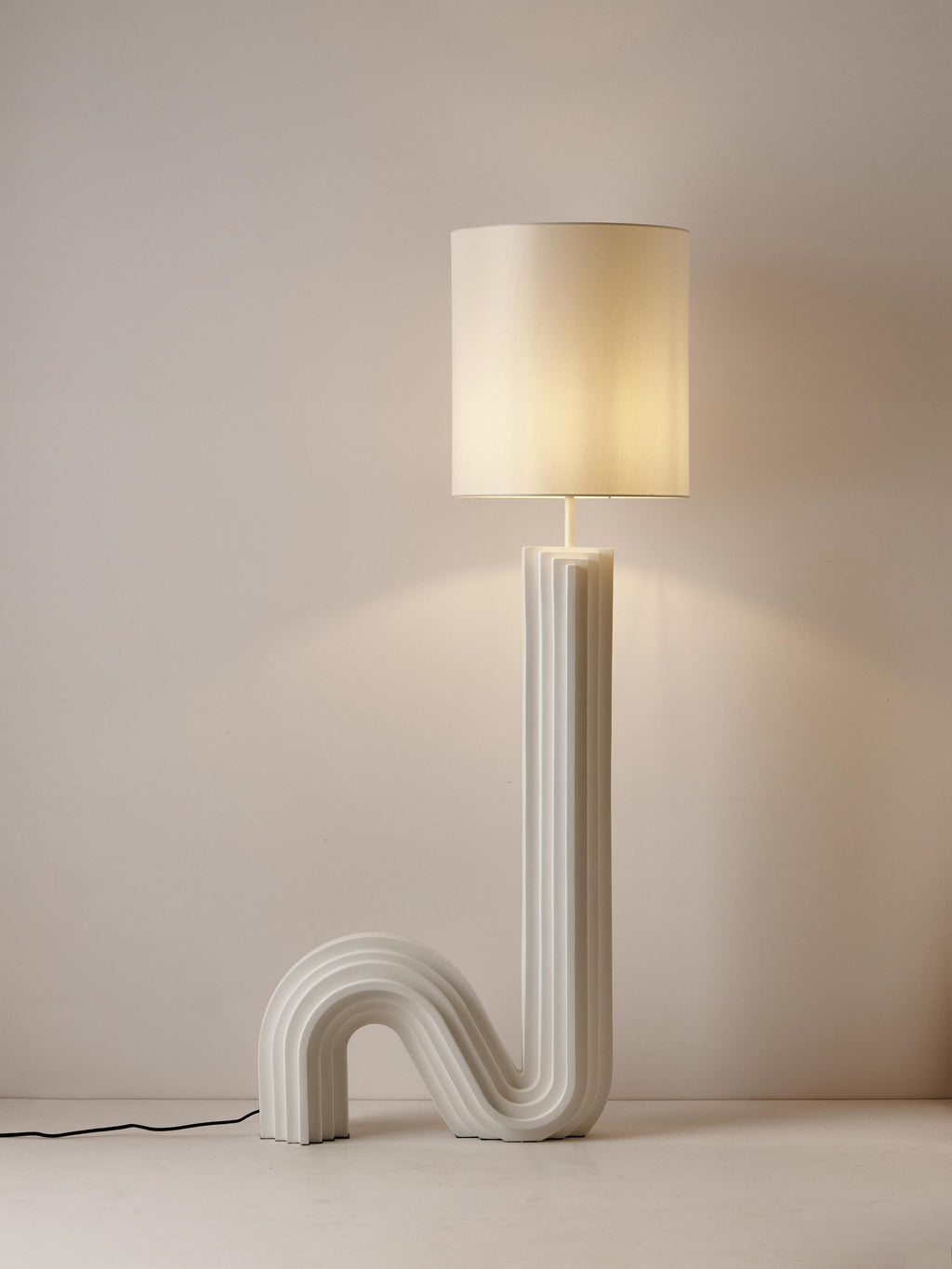 Lampadaire design Dane - Blanc, blanc cassé