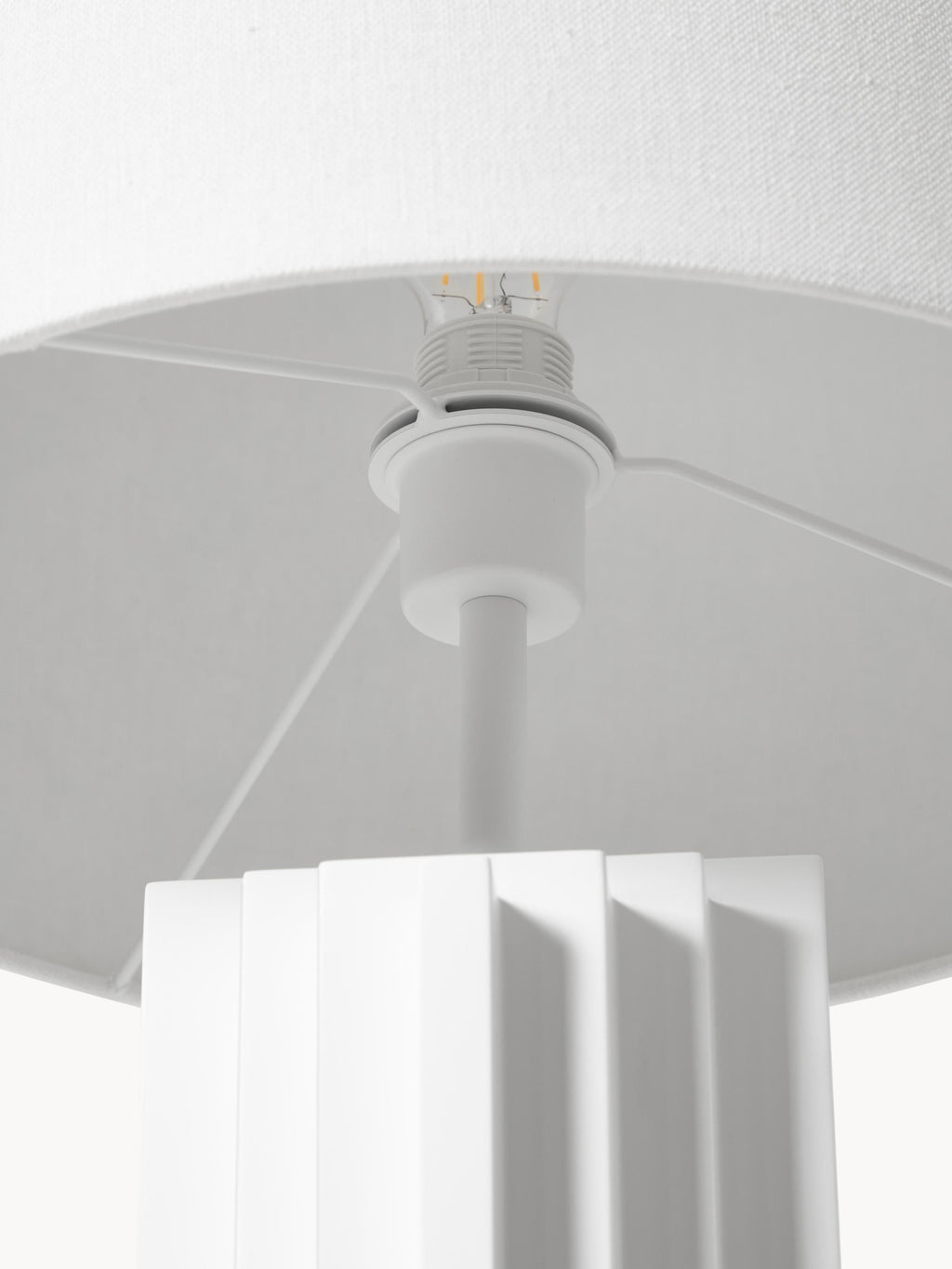 Lampadaire design Dane - Blanc, blanc cassé