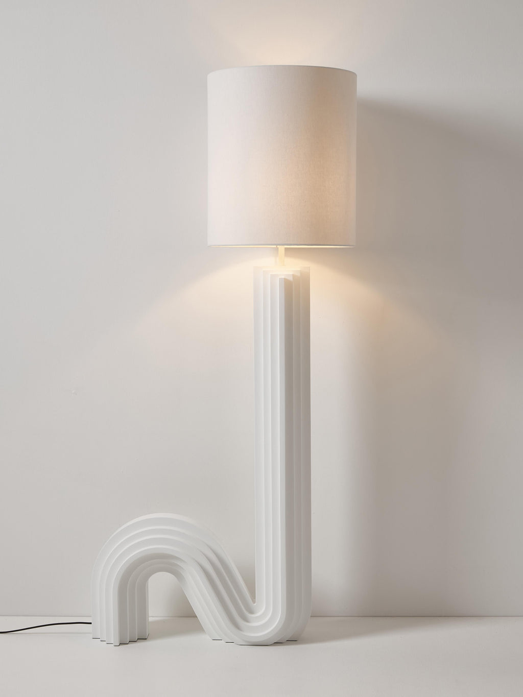 Lampadaire design Dane - Blanc, blanc cassé