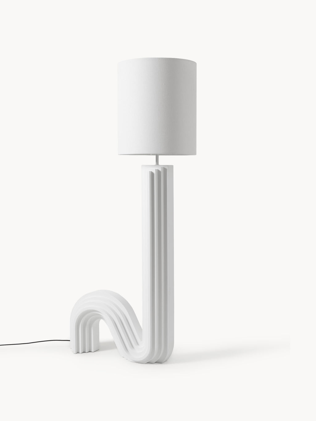 Lampadaire design Dane - Blanc, blanc cassé