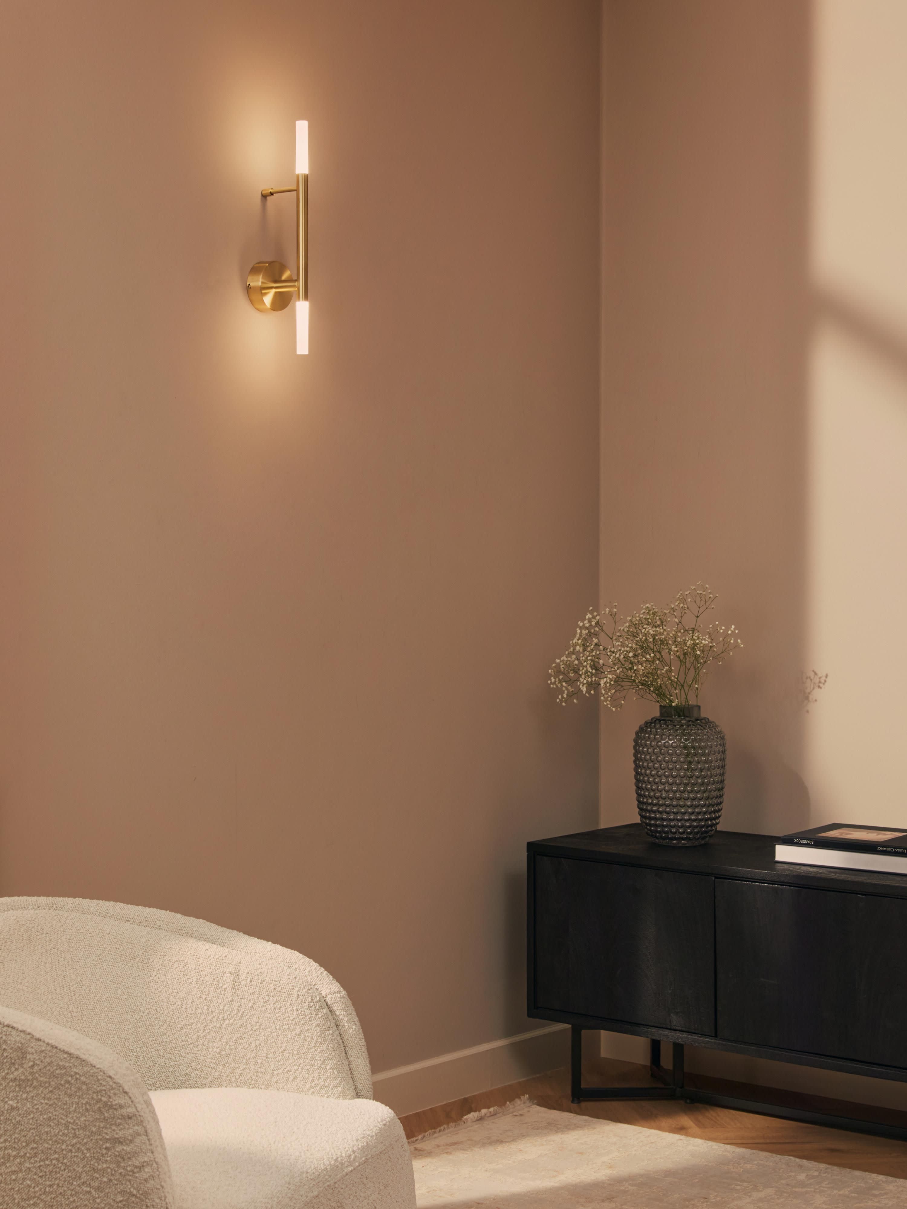 Grande applique murale LED Job - Doré, blanc