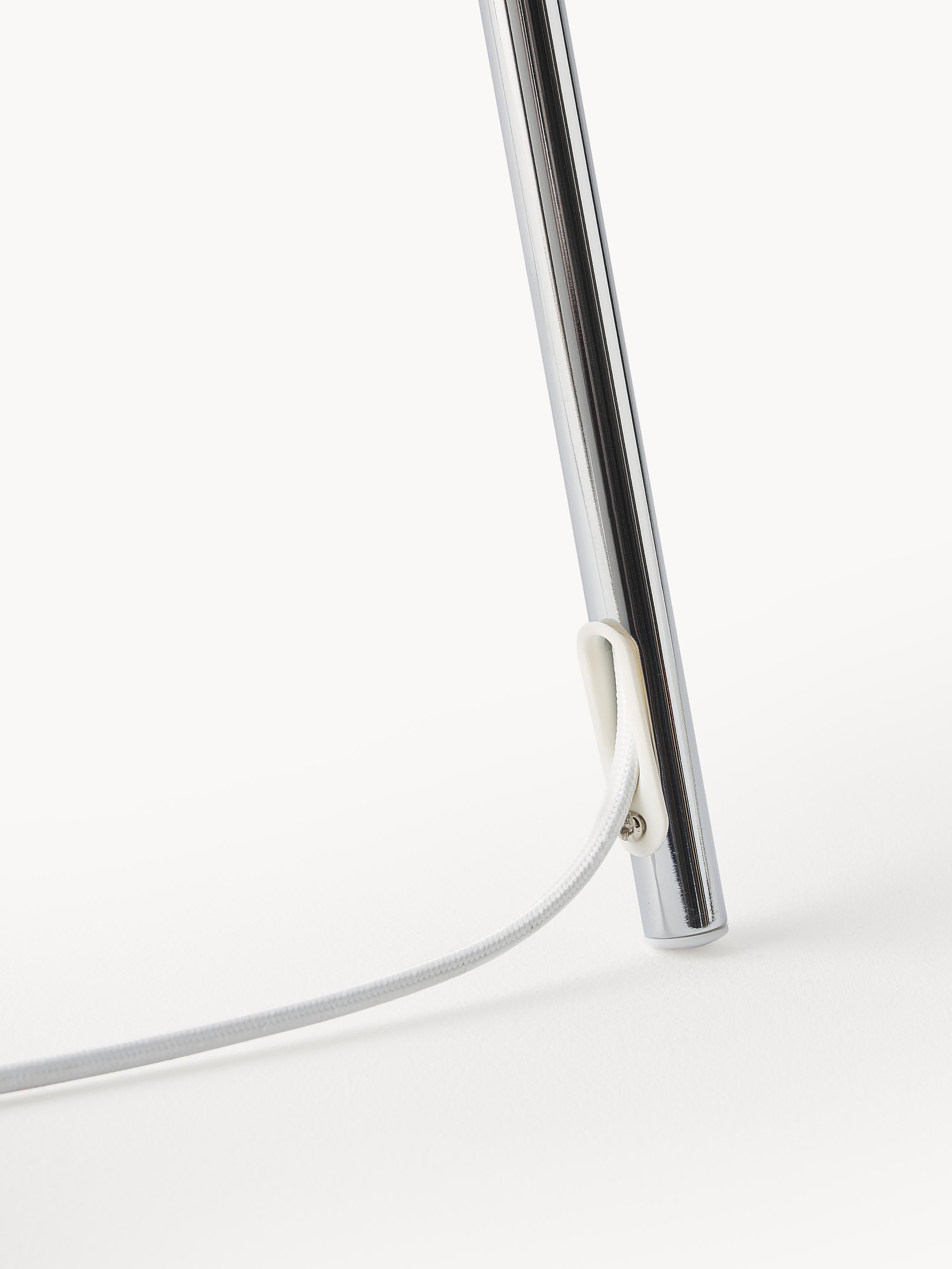 Lampadaire trépied scandi Gylfi - Blanc, gris chrome