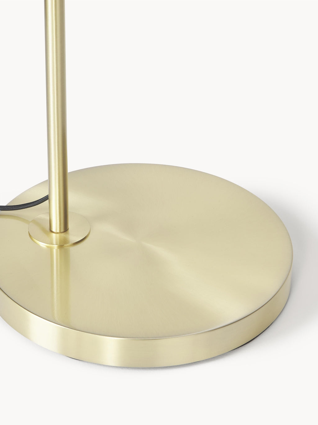 Grand lampadaire arc Cree - Beige clair, doré