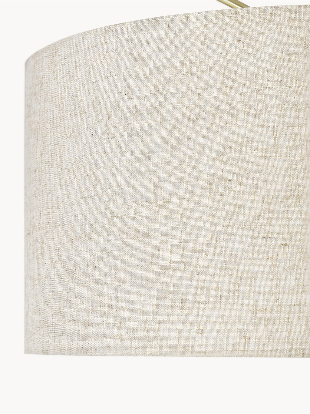 Grand lampadaire arc Cree - Beige clair, doré