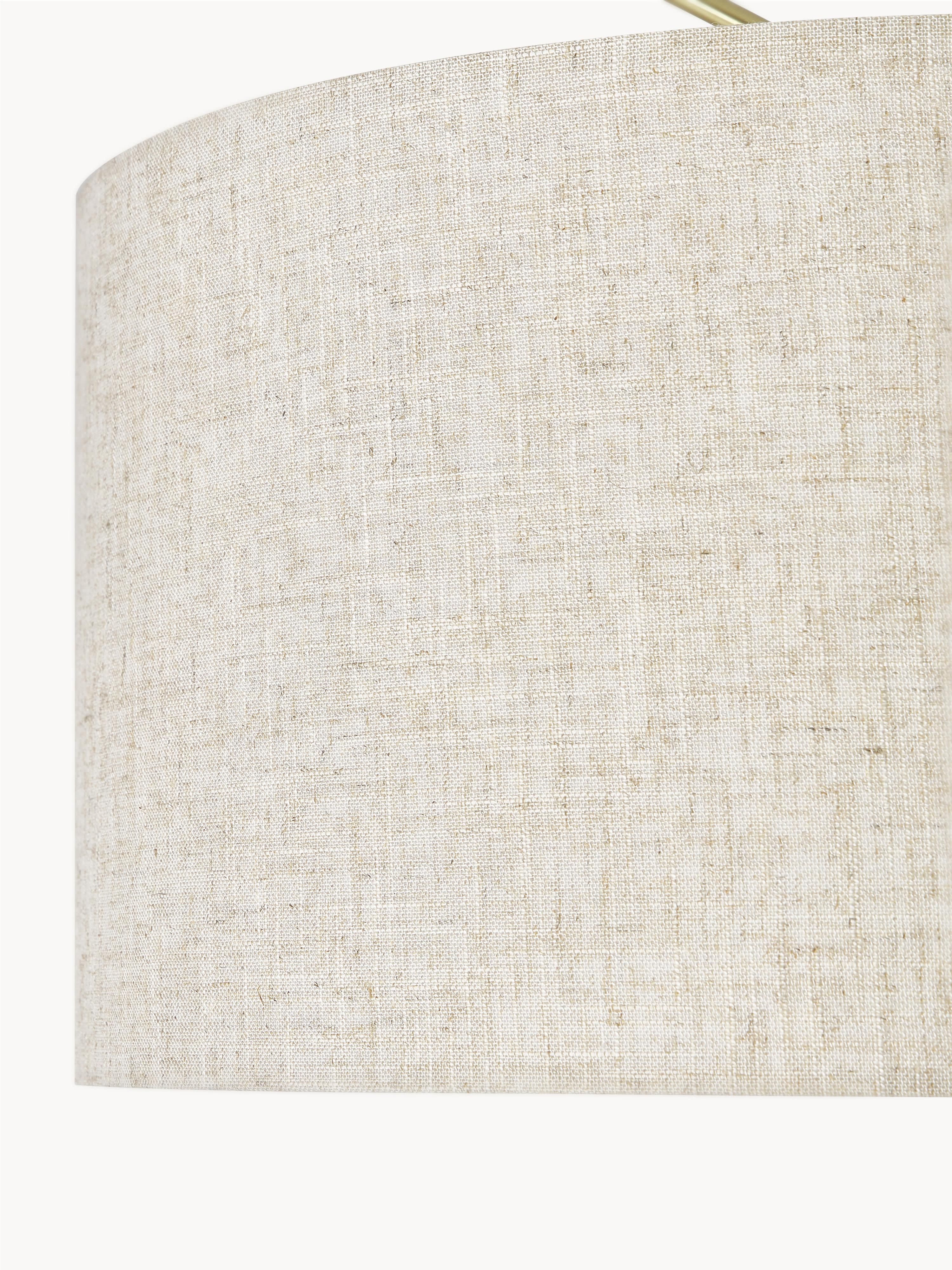 Grand lampadaire arc Cree - Beige clair, doré