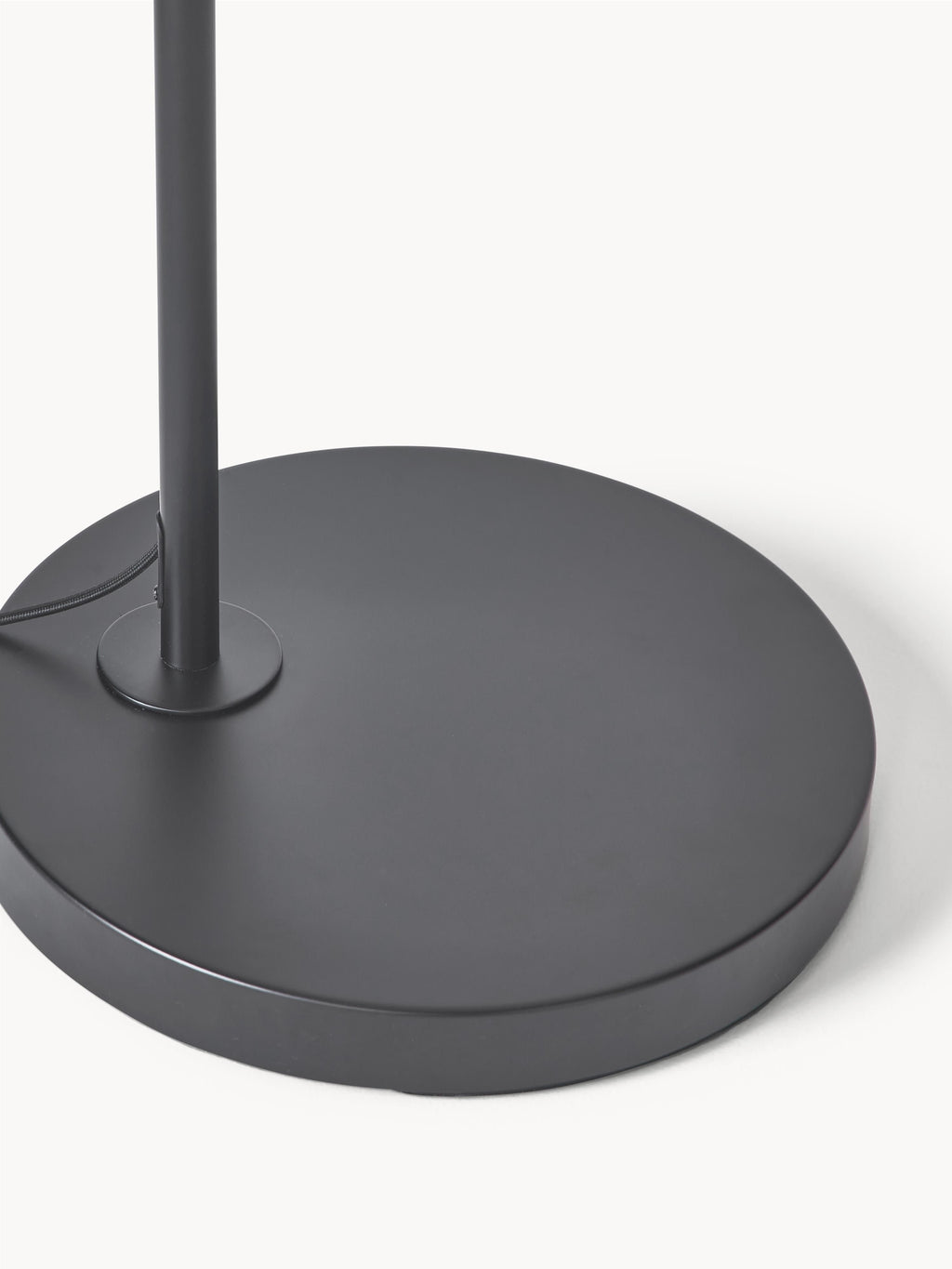 Grand lampadaire arc Cree - Beige clair, noir