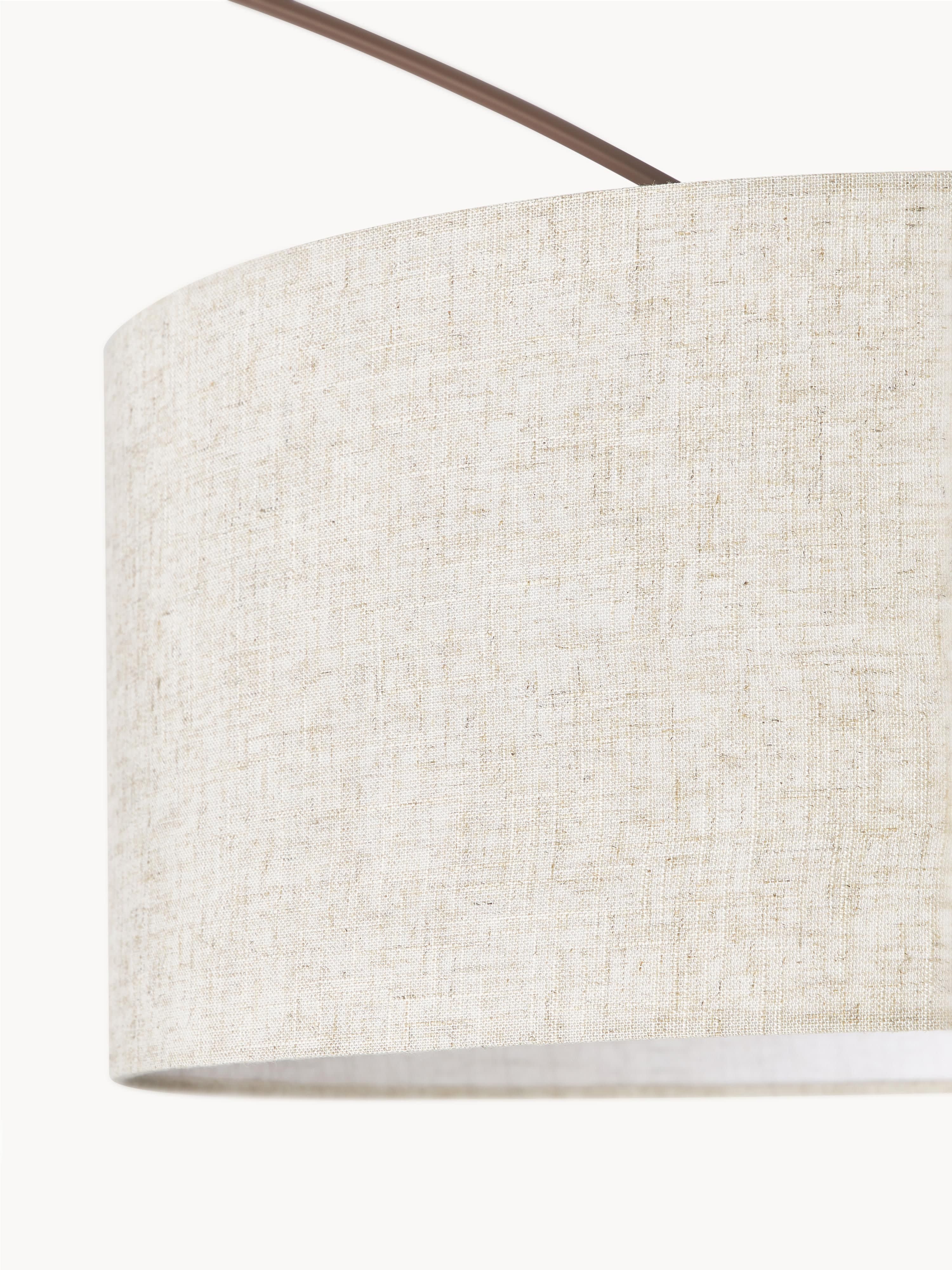 Grand lampadaire arc Cree - Beige clair, brun foncé