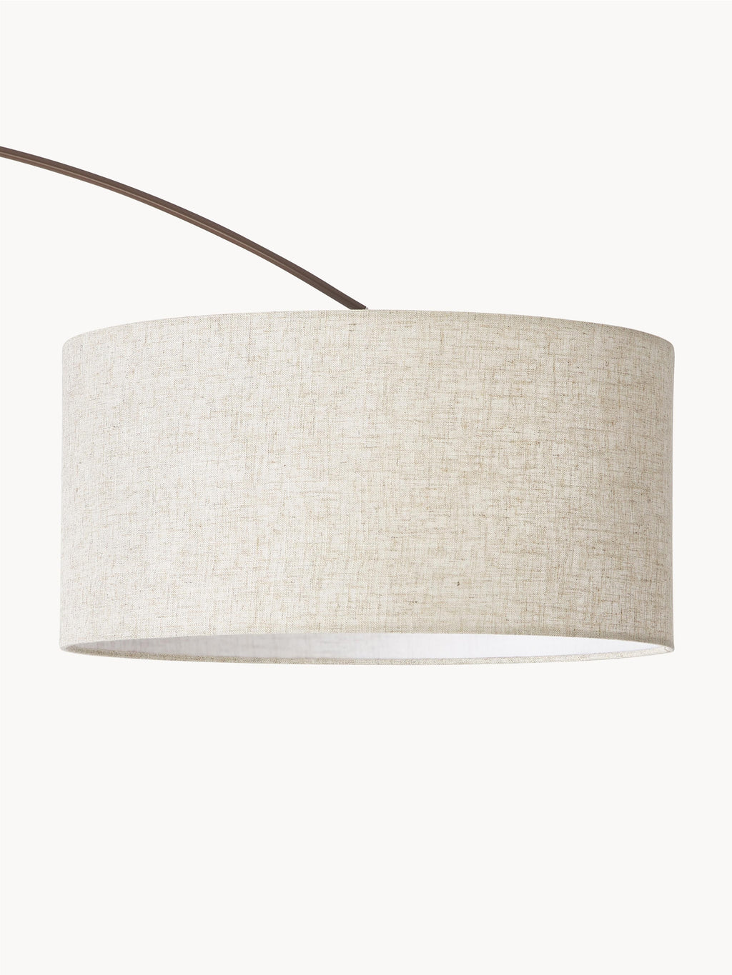 Grand lampadaire arc Cree - Beige clair, brun foncé