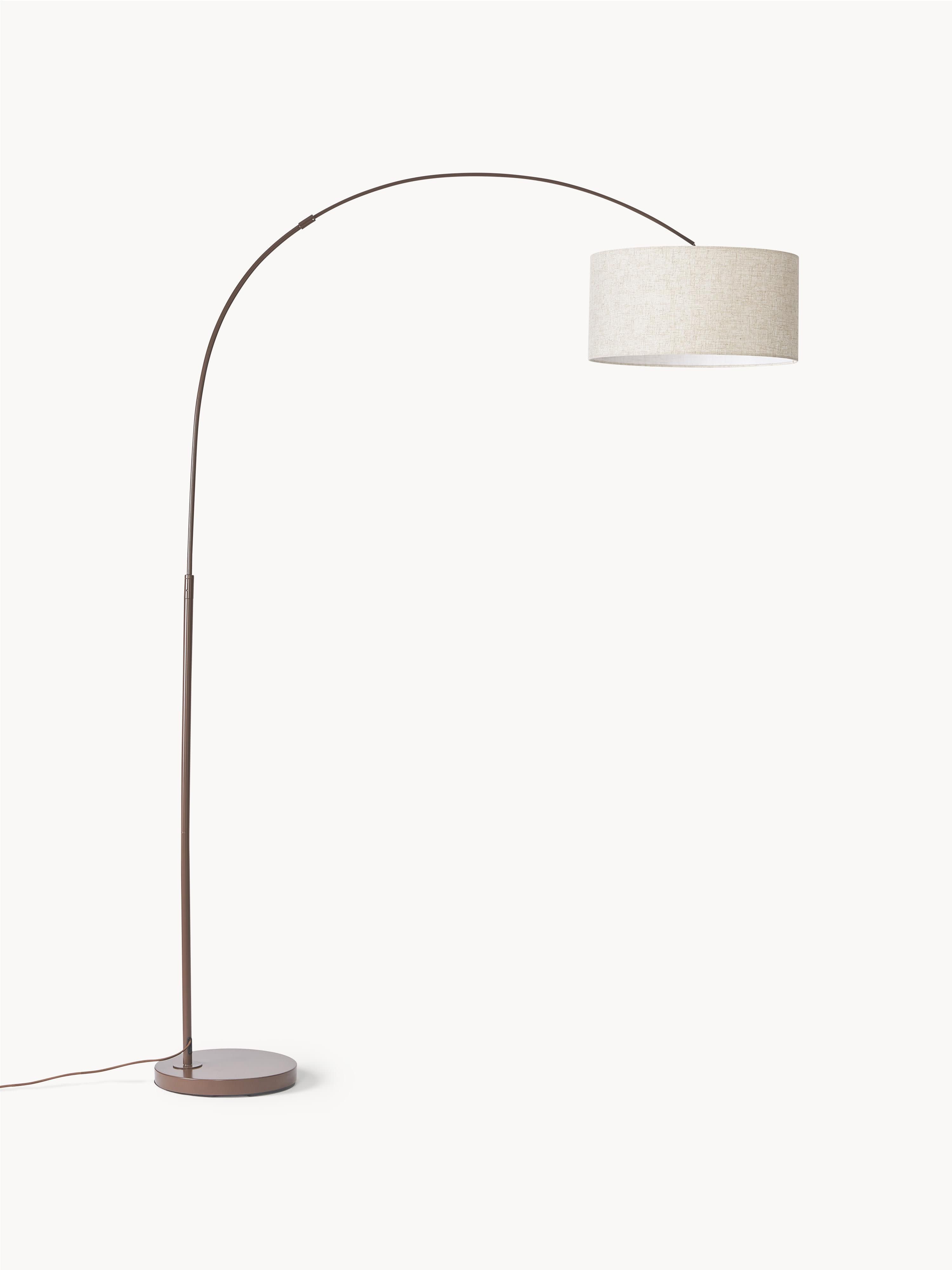 Grand lampadaire arc Cree - Beige clair, brun foncé