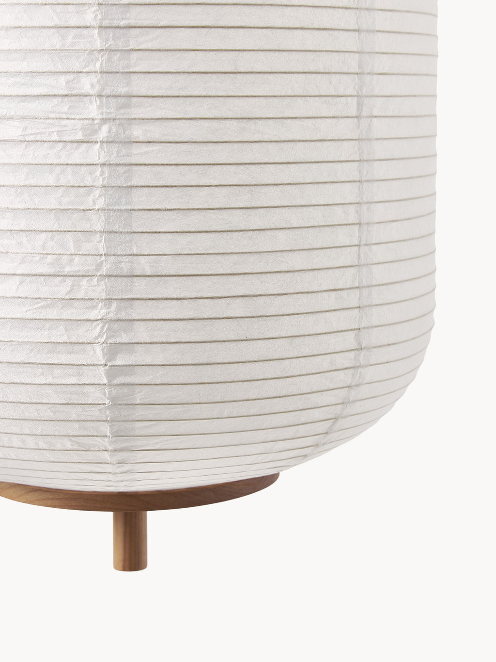 Suspension design en papier de riz Plato - Blanc, bois clair
