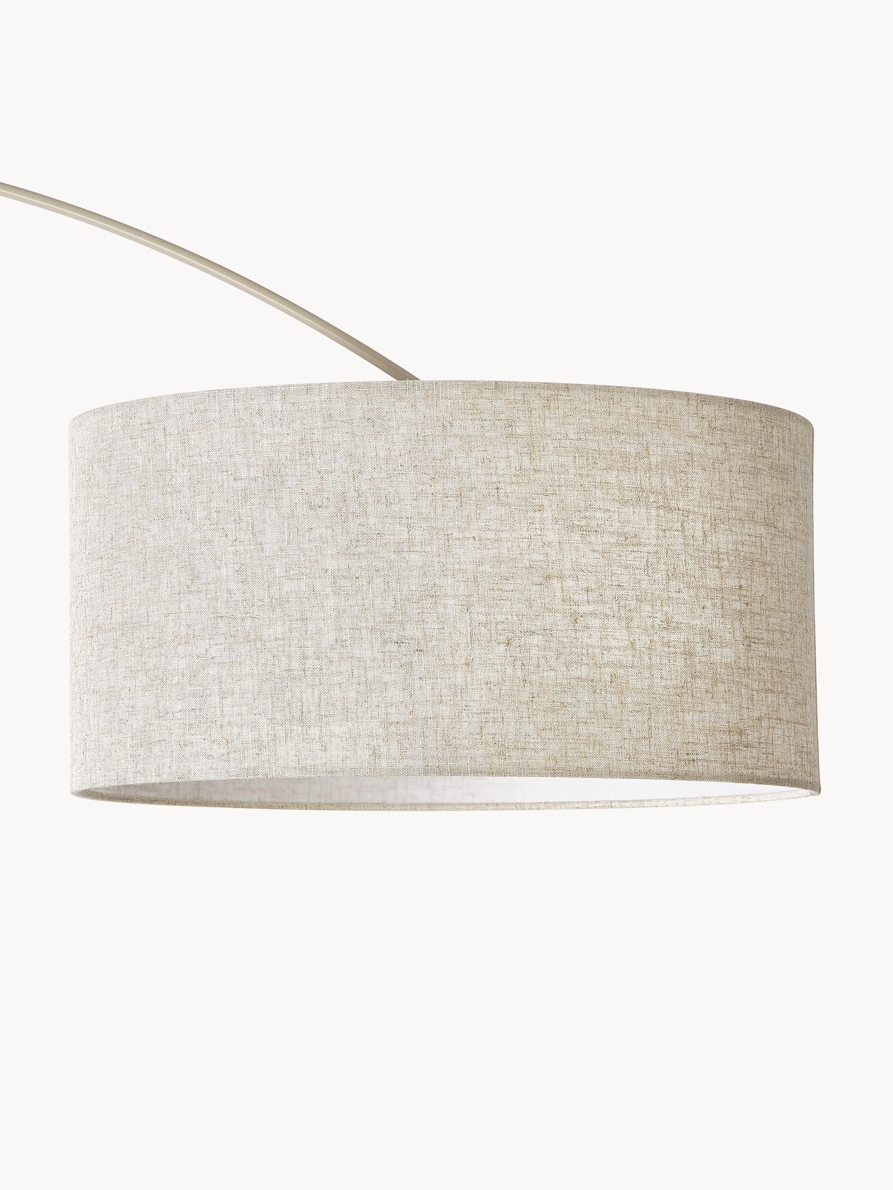 Grand lampadaire arc Cree - Beige clair