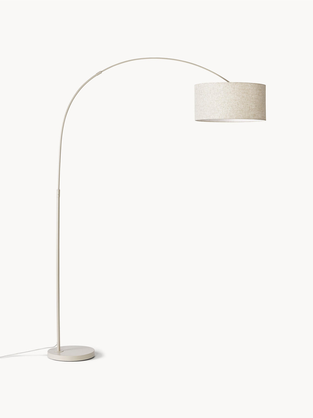 Grand lampadaire arc Cree - Beige clair