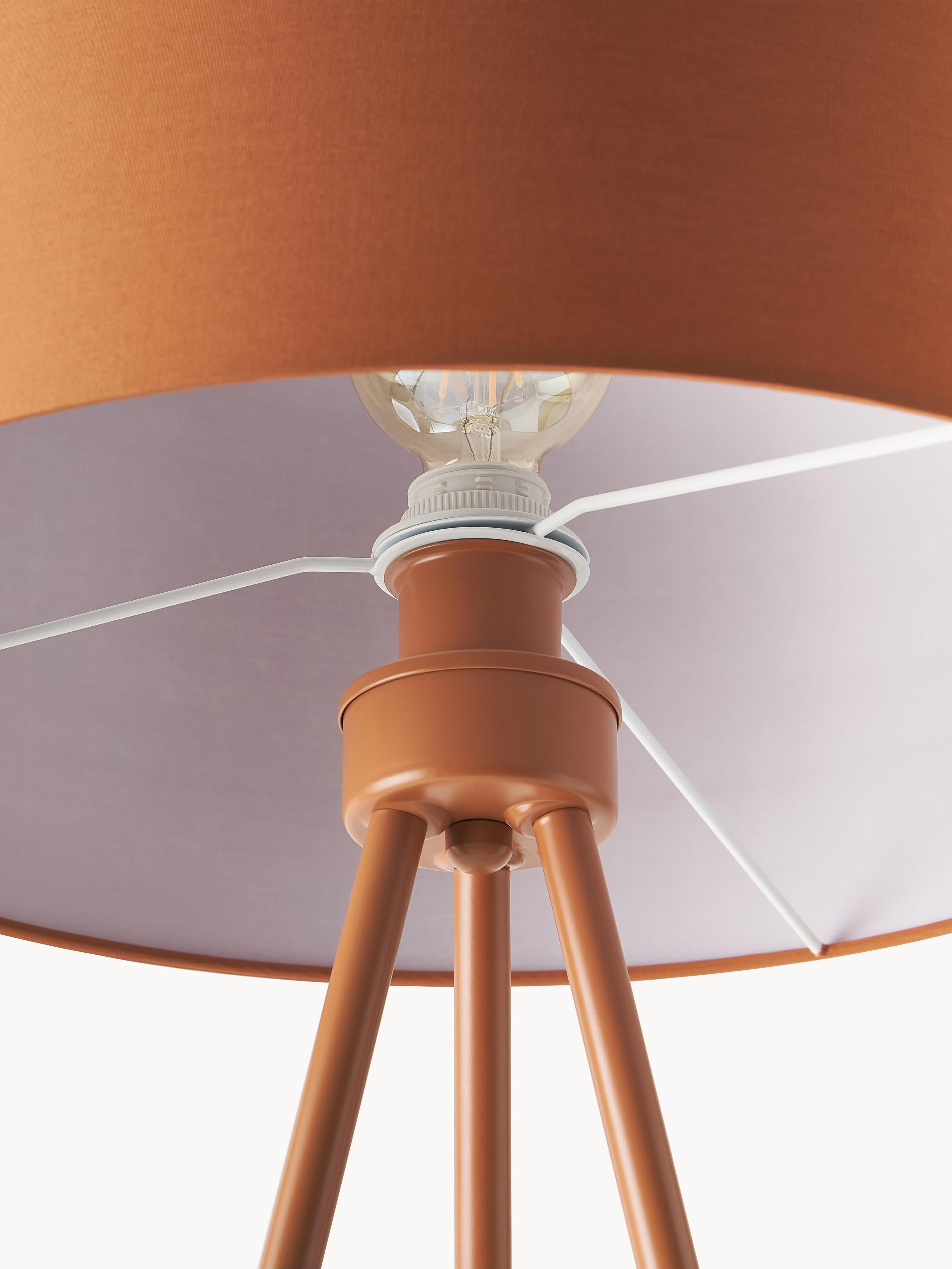 Lampadaire trépied scandi Gylfi - Terracotta