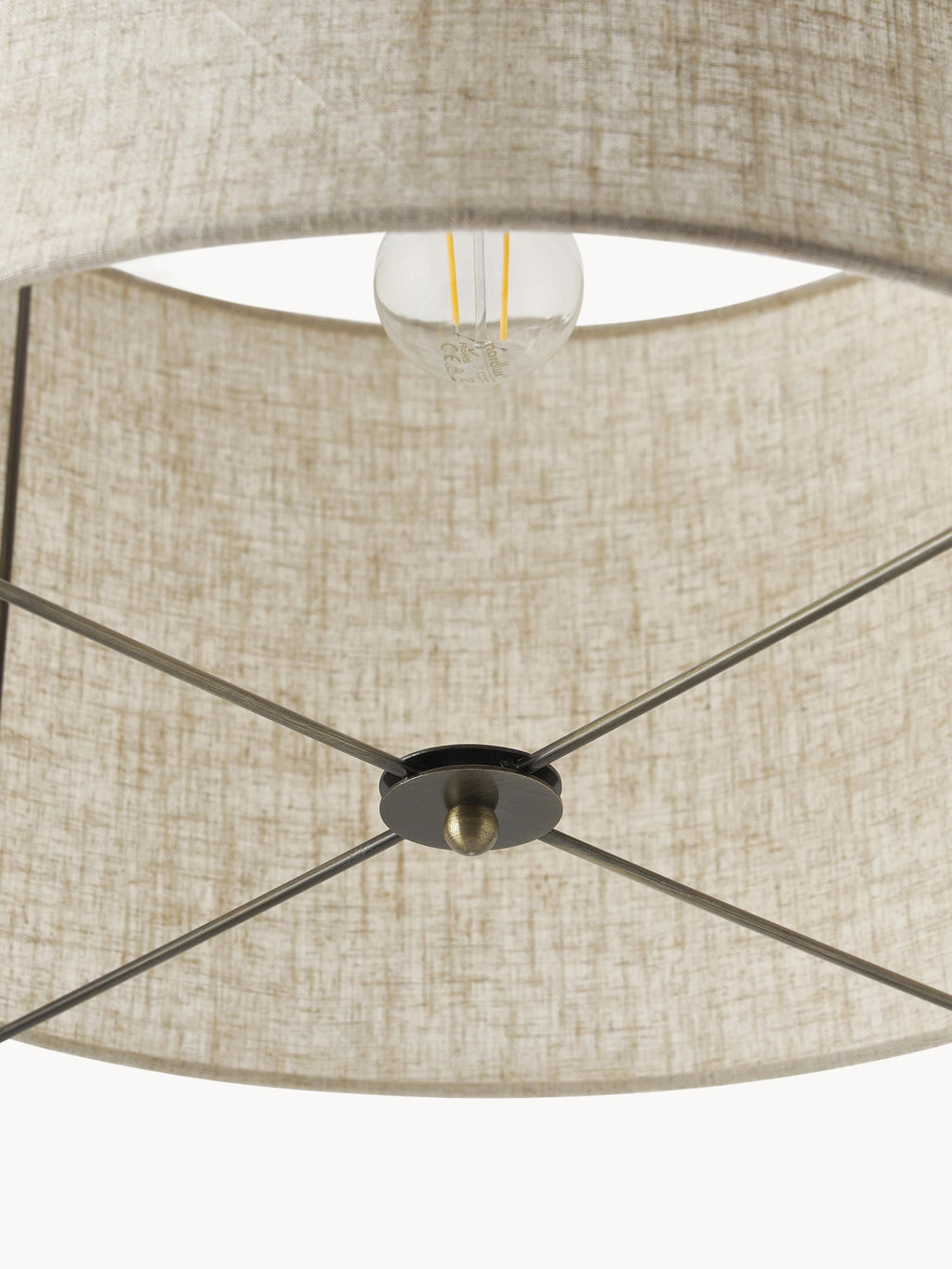 Suspension en lin Vas - Beige clair