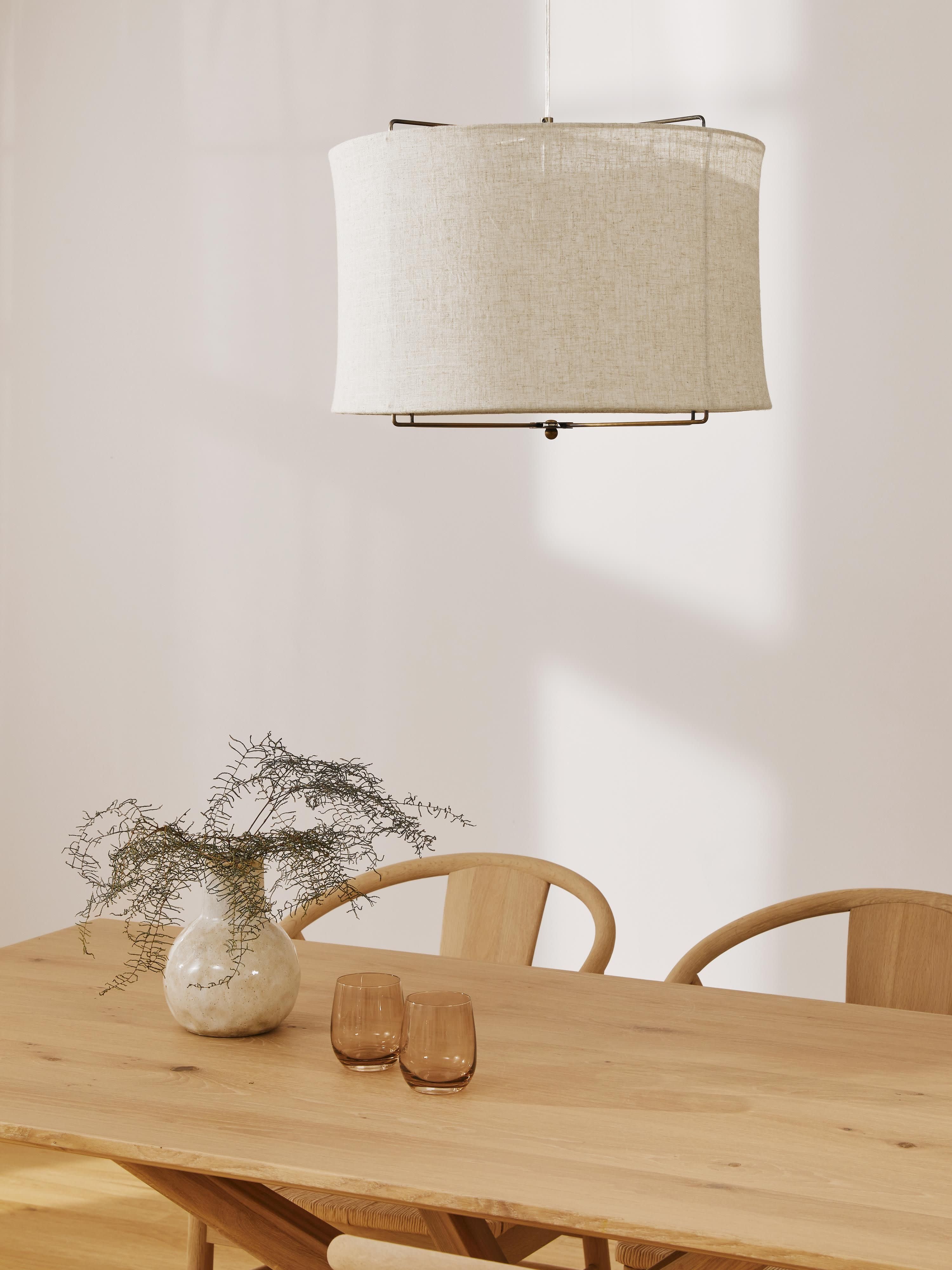 Suspension en lin Vas - Beige clair
