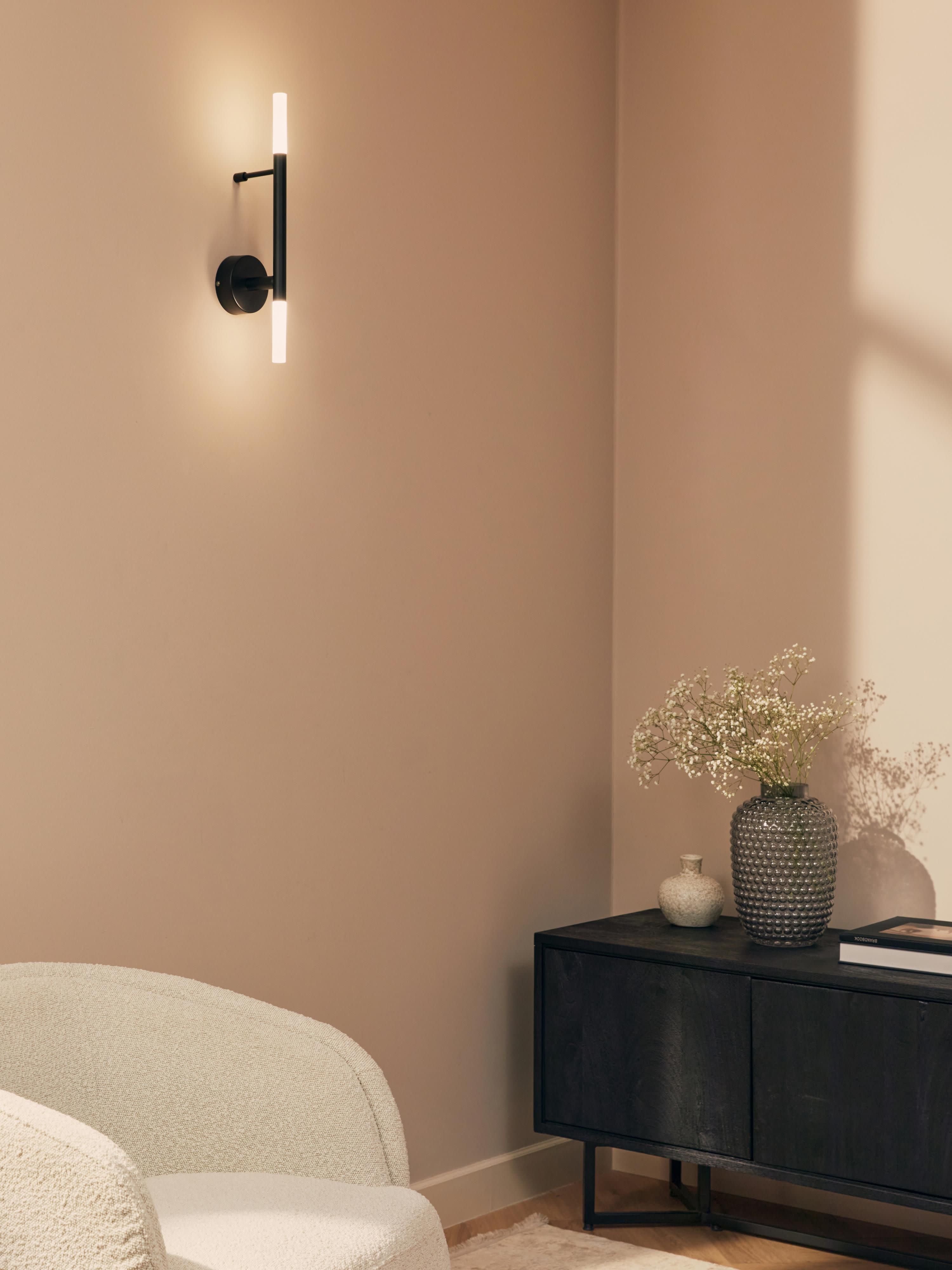Grande applique murale LED Job - Noir, blanc