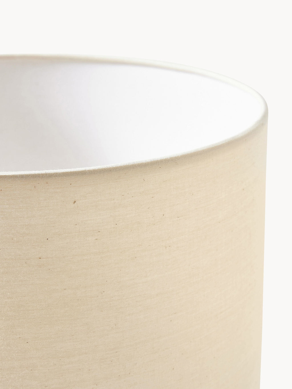 Lampe à poser en jute James - Brun clair, blanc