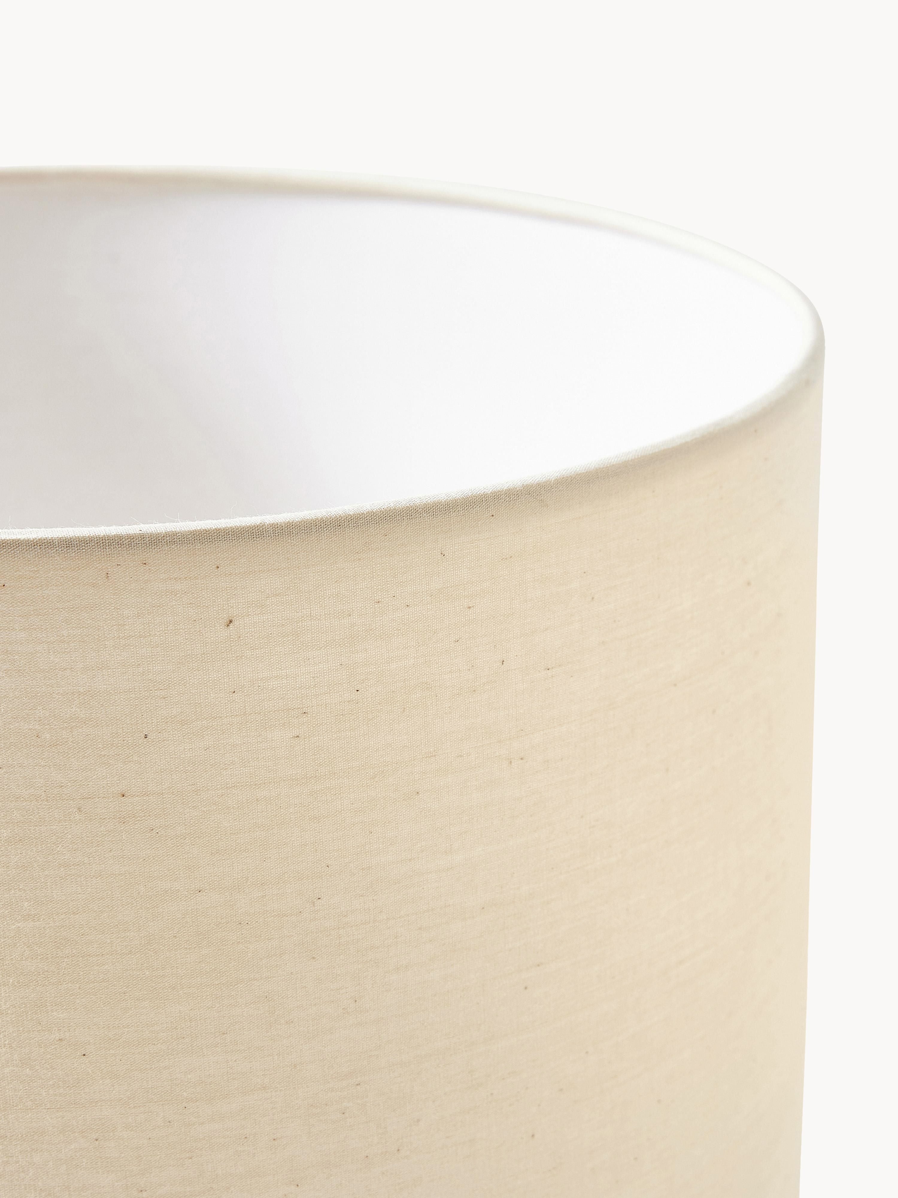 Lampe à poser en jute James - Brun clair, blanc