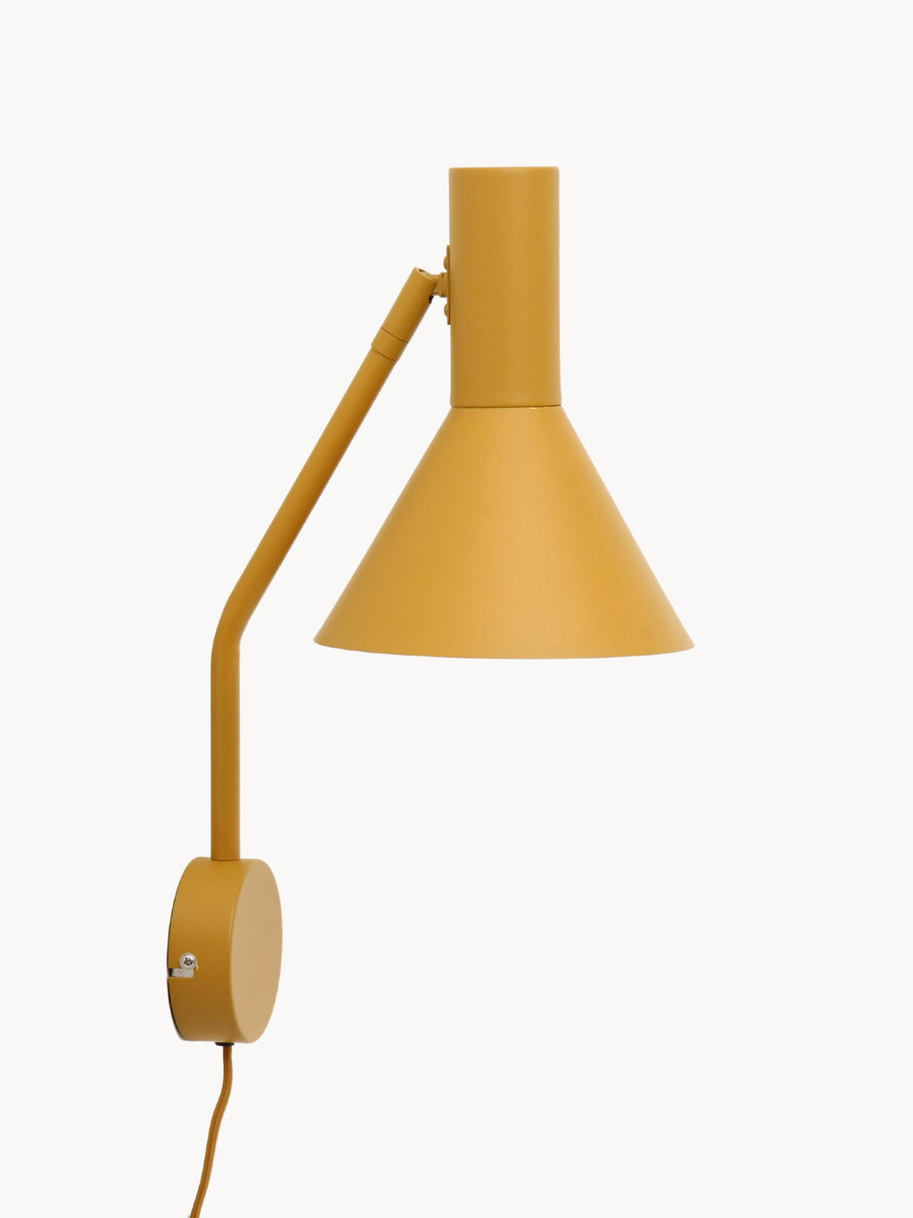 Applique murale design ajustable Mael - Jaune moutarde