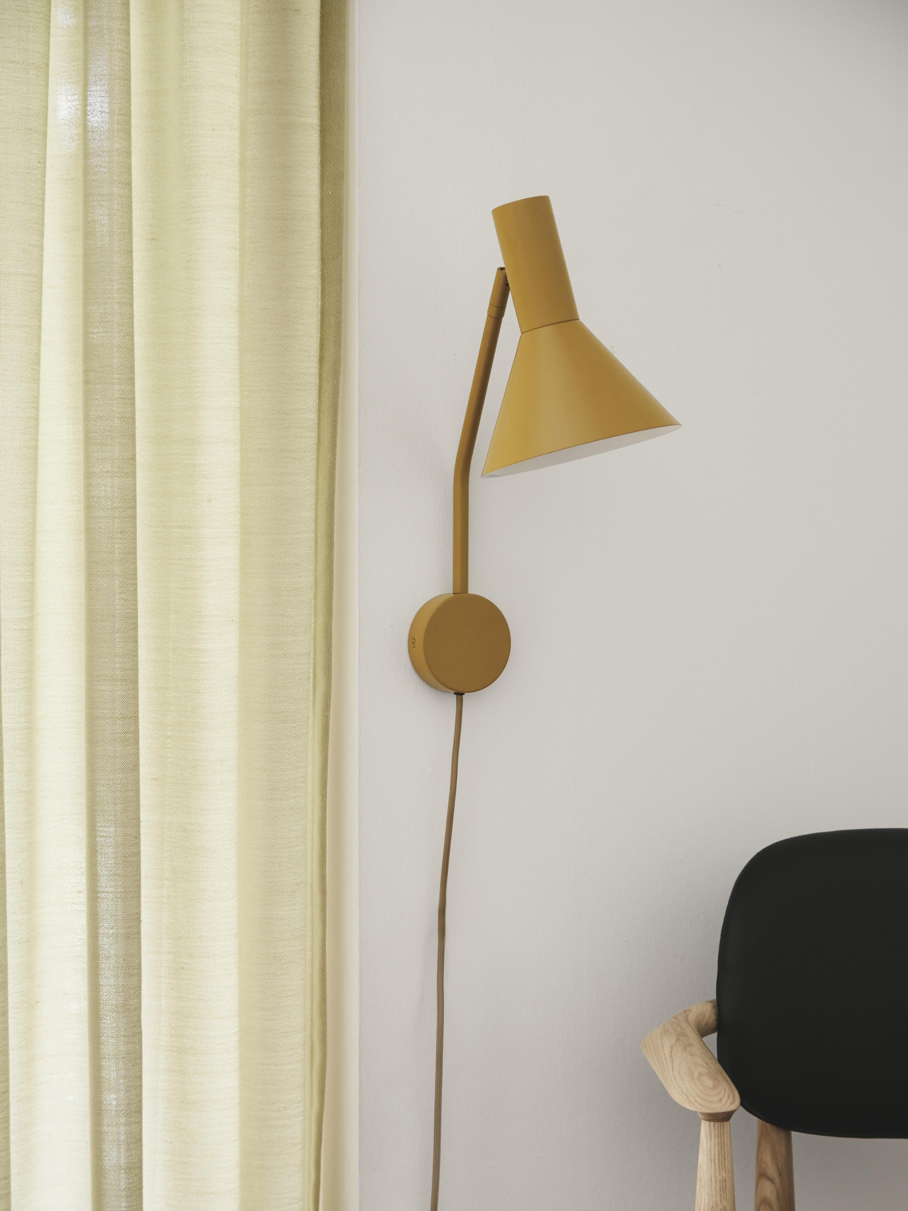 Applique murale design ajustable Mael - Jaune moutarde